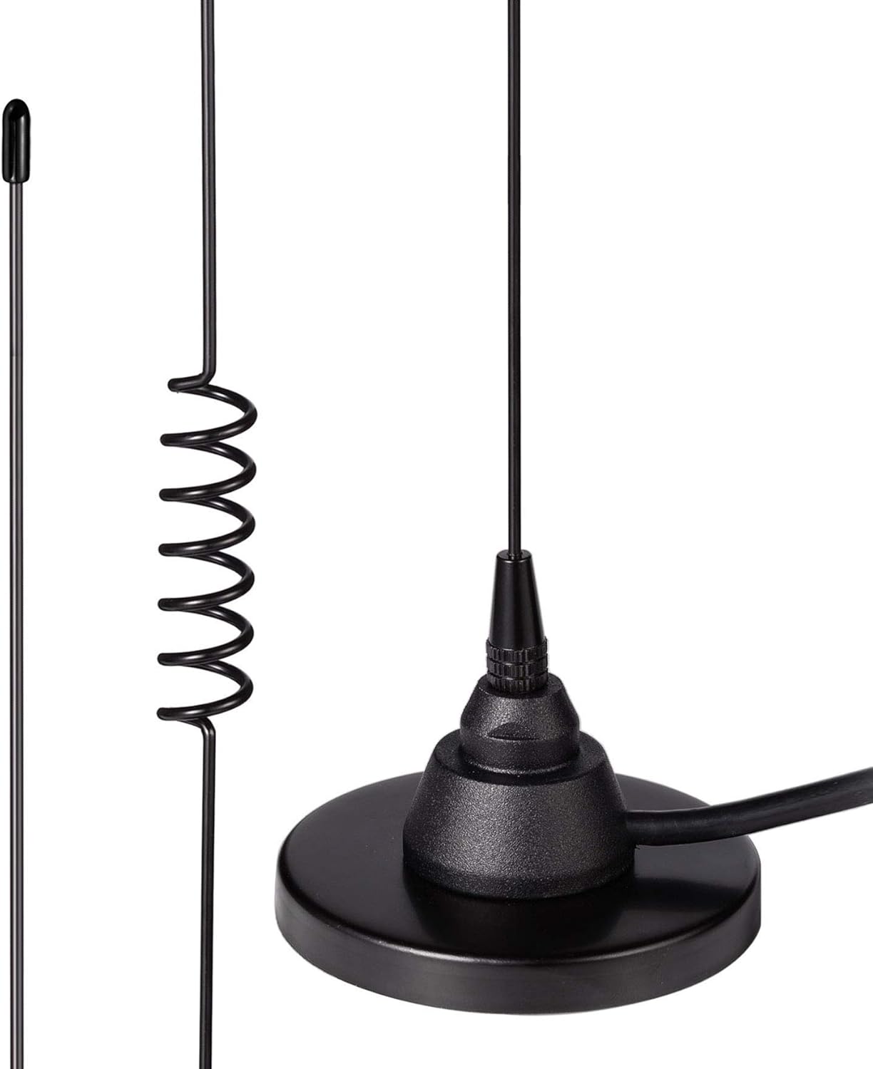 Mobile Funkgerät Antenne Dualband VHF UHF 136-174MHz 400-460MHz Amateurfunkantenne Magnetfuß PL259 Stecker Antenne für BTECH ICOM Midland Yaesu TYT AnyTone Mobiles Amateurfunkgerät