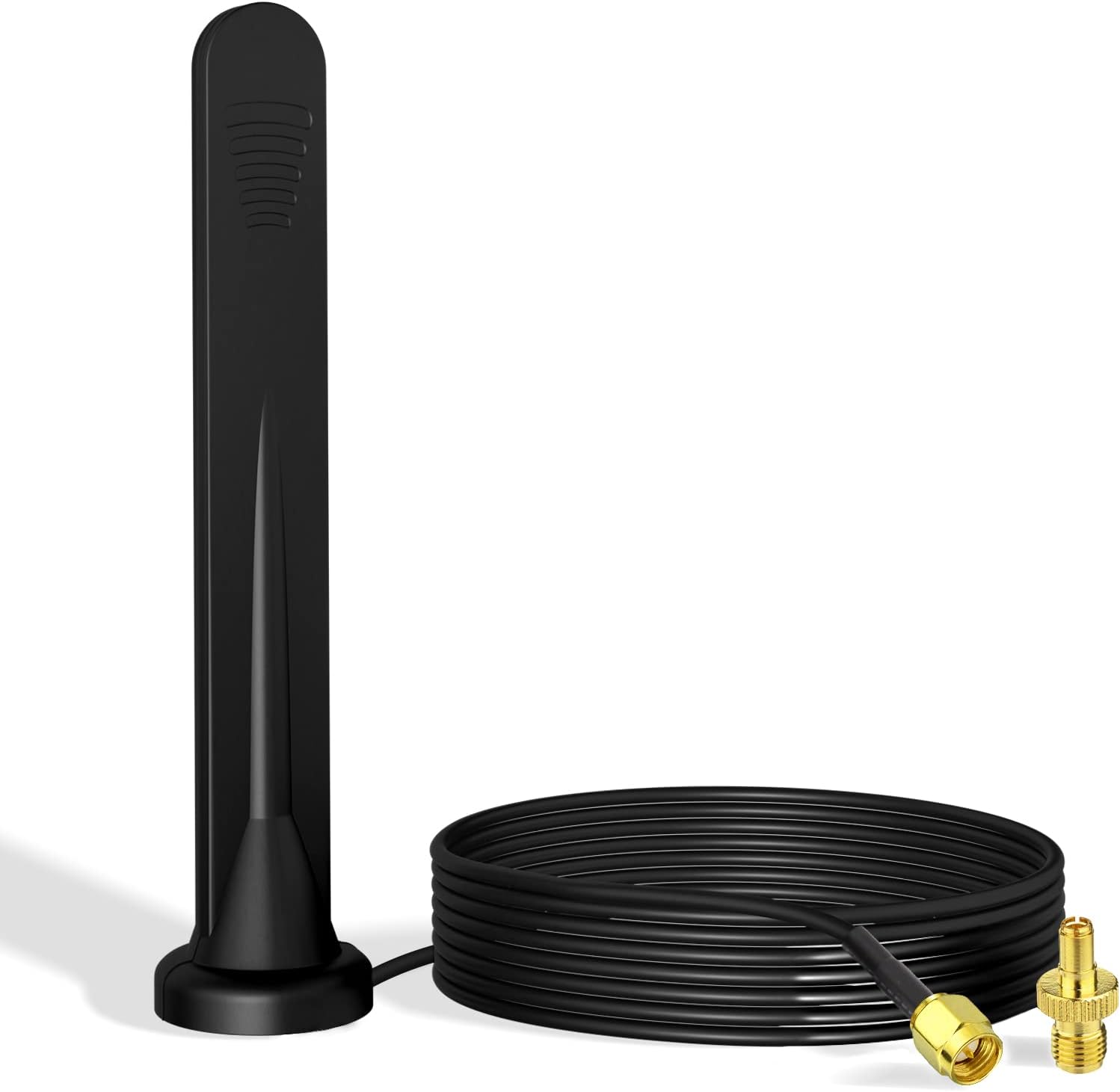 Bingfu 4G LTE Antenne 5dBi SMA TS9 Externe omnidirektionale Netzwerkantenne mit Magnetfuß für 4G LTE GSM GPRS Router MiFi Hotspot Router USB Modem