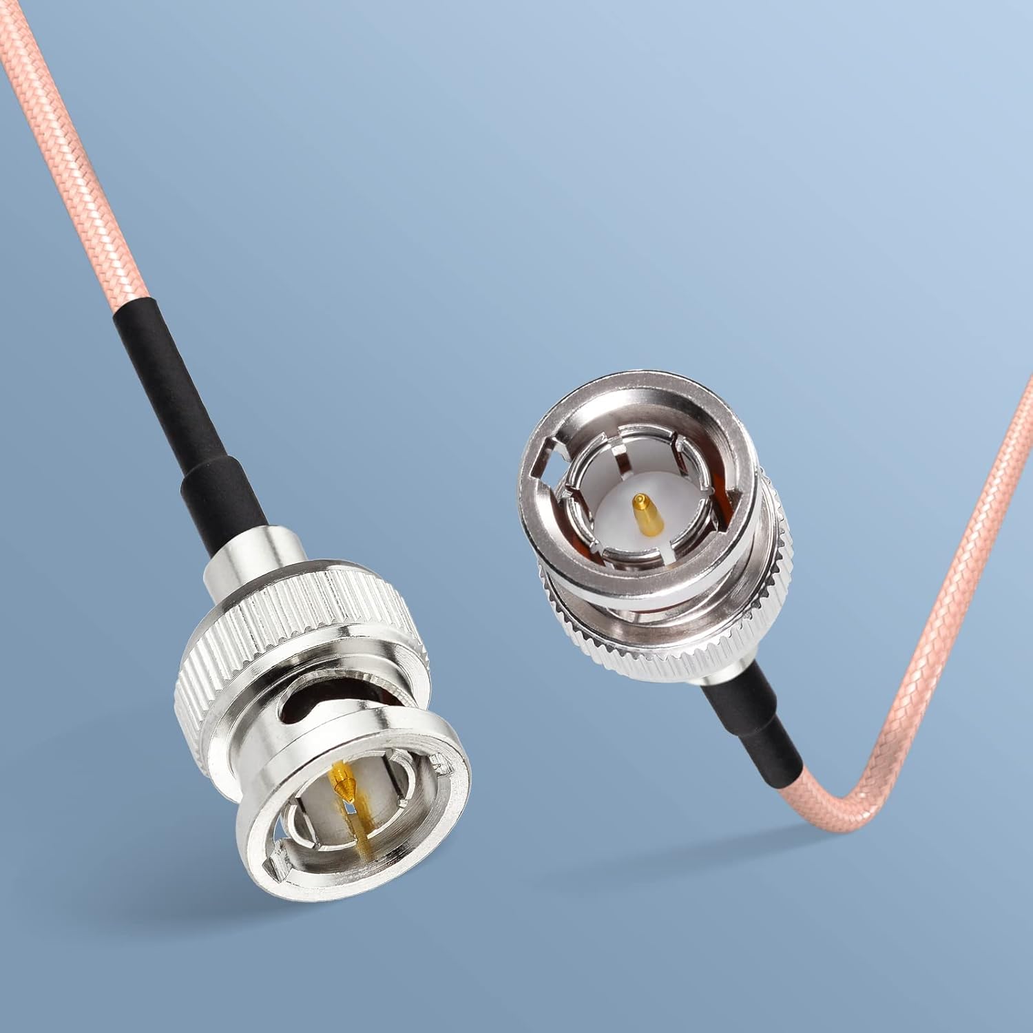 BINGFU SDI-Kabel 3G HD SDI Vedio BNC zu BNC Kabel RG179 75 Ohm Koaxial SDI Kabel 60cm für 4K 1080P 3G HD SDI Kamera Monitor Vedio Recorder SDI zu HDMI Konverter Splitter Hub Überwachungskamera