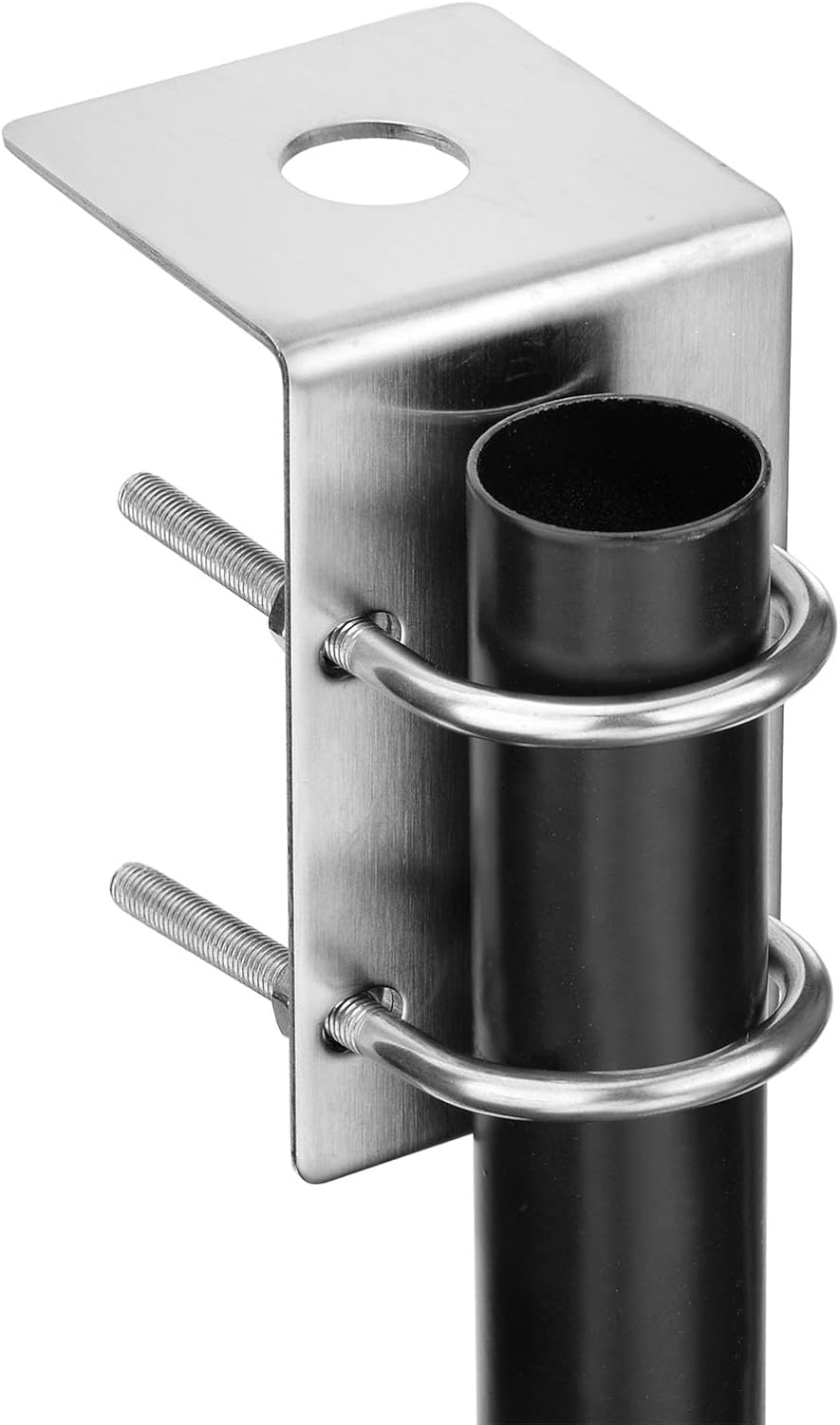 Bingfu Stainless Steel Antenna Mount with U Bolt for Ham UHF VHF CB Cellular 4G Truck Antennas - Strong Durable Antennae Bracket