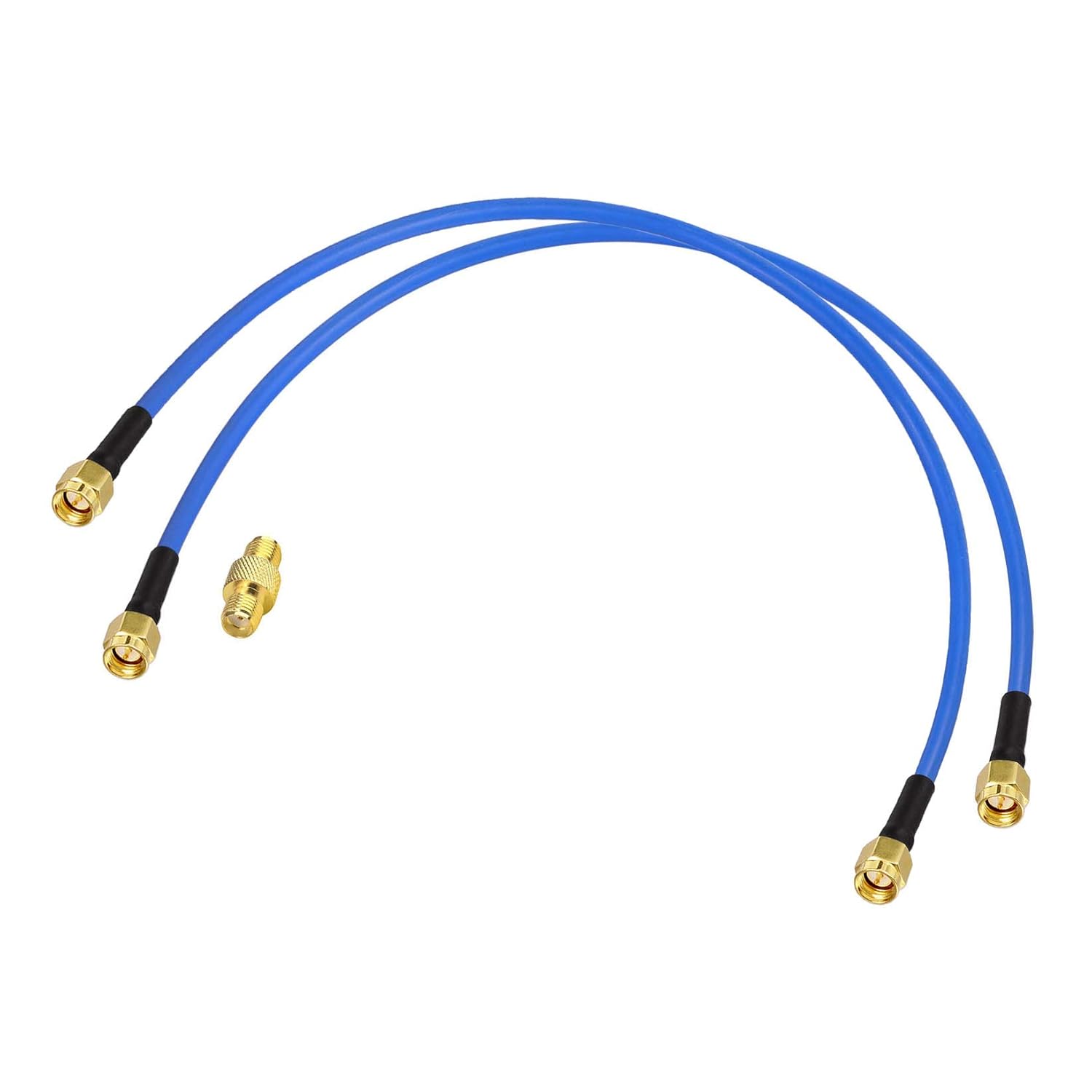 BINGFU SMA Male to SMA Male RG402 0.141" Semi-Flexible Cable 12" (2-Pack) - for VNA, Antenna Analyzer, Spectrum Analyzer & SWR Meter