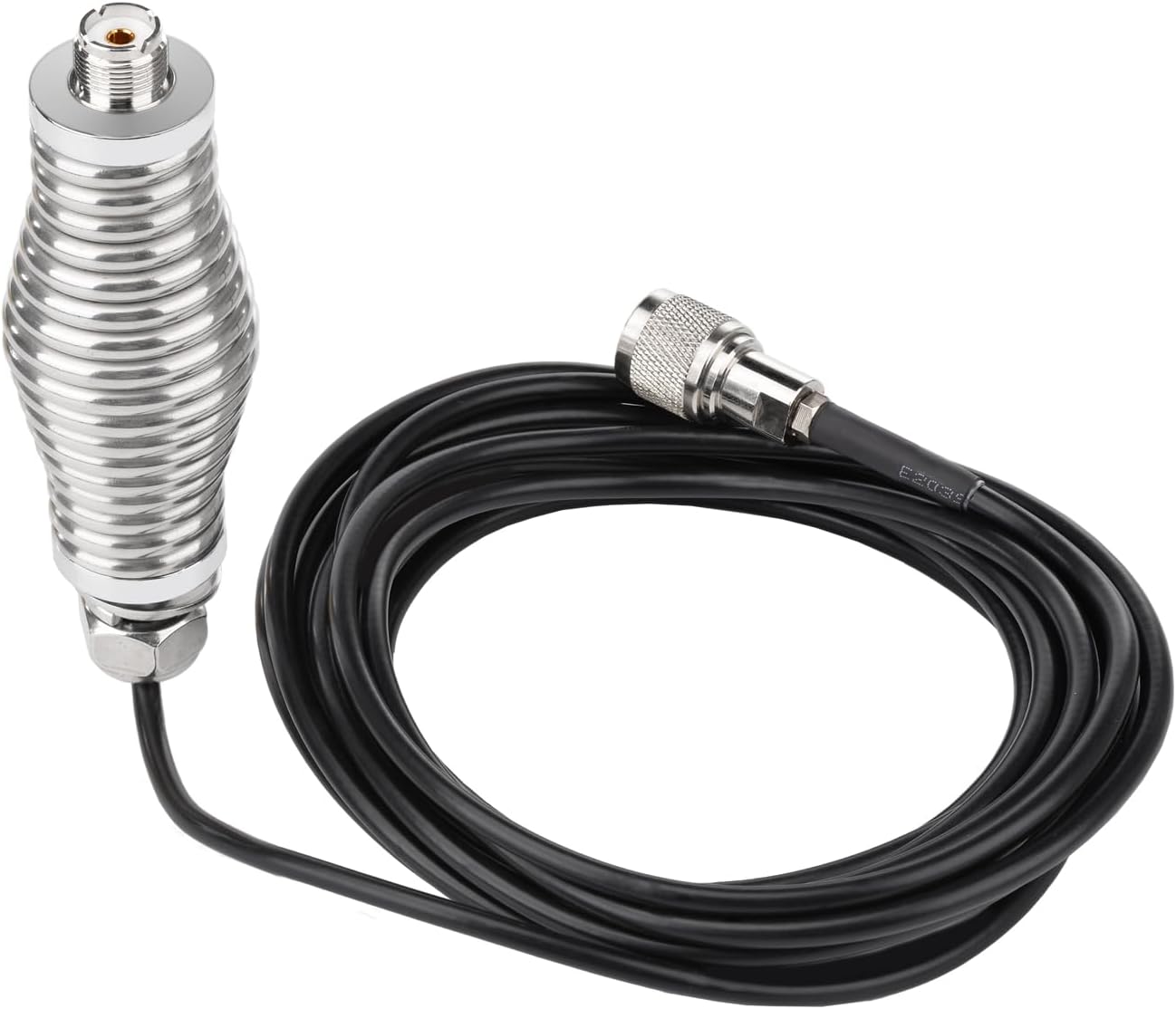 Bingfu Heavy-Duty Antenna Spring Mount with 16.4 ft RG58 Coaxial Cable CB Ham Radio Antennae SO239 to PL259 Spring Mounting Base Compatible with Trucks Car RZR UTV Can Am ATV Truck Off Road