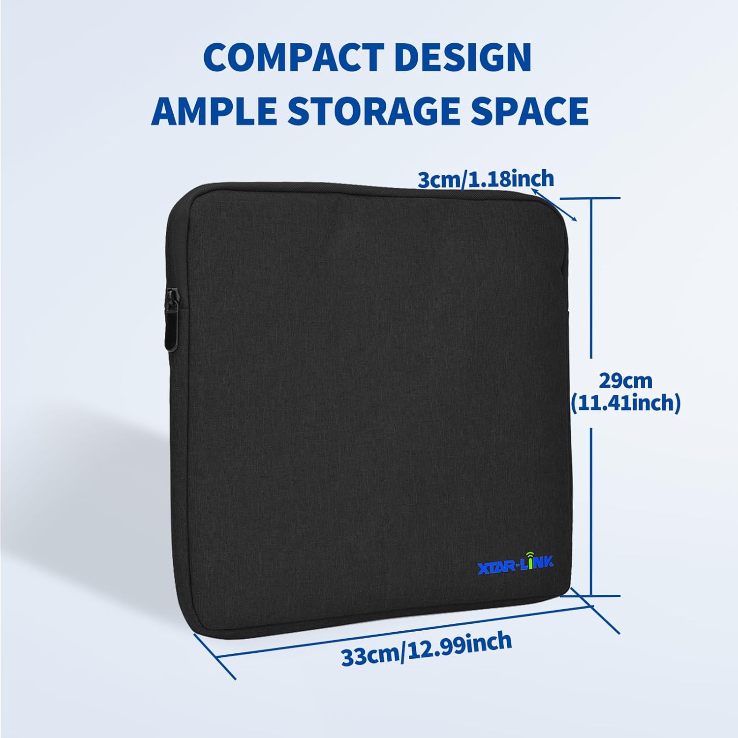 Bingfu Portable Carry Bag for Starlink Mini Dish - Storage Handbag for Starlink Mini Dish Satellite Antenna, Ideal for RV, Outdoor Camping, Travel, Easy to Carry, Durable Protection (Black)
