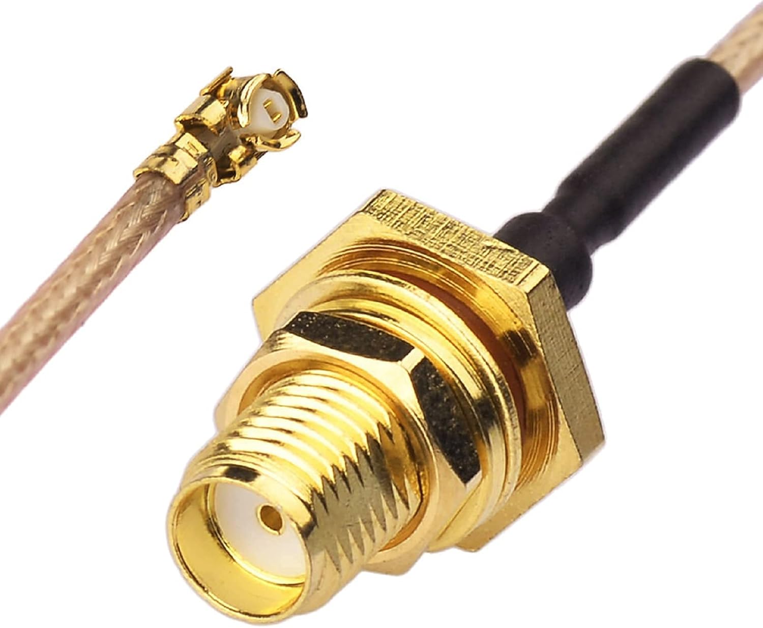 Bingfu SMA Female to IPX IPEX U.FL Cable 30 cm RG178 WiFi Antenna Adapter Cable (Pack of 2) for Wireless Mini PCI Express PCIE Network Cards WiFi Adapter Router FPV UAV Drone Transmitter