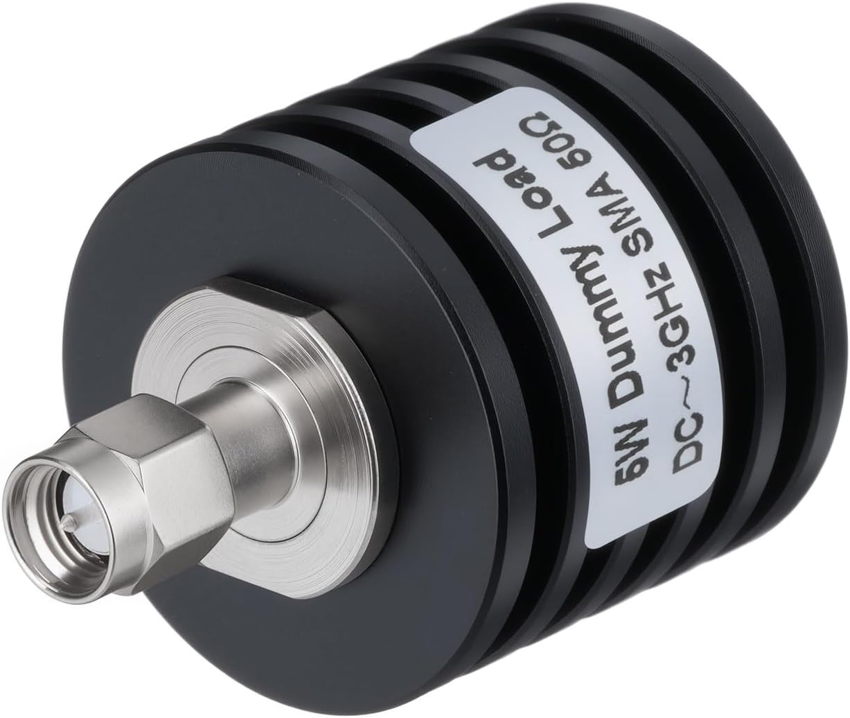 Bingfu 5W RF Termination Load 50Ω Coaxial Dummy Load SMA-Male Connector DC-3GHz ≤1.2 VSWR for RF Testing & Signal Termination