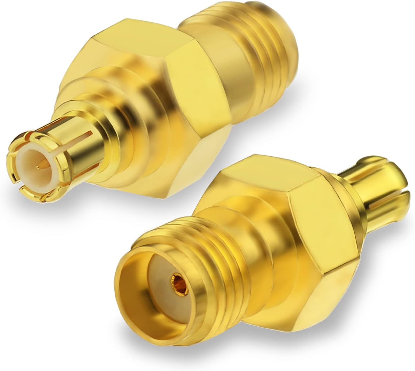 BINGFU DAB Antennenadapter MCX Stecker auf SMA Buchse Antennenstecker 2 Stück kompatibel mit DAB + Radio Alpenpionier Clarion Pure Revo MEHRWEG