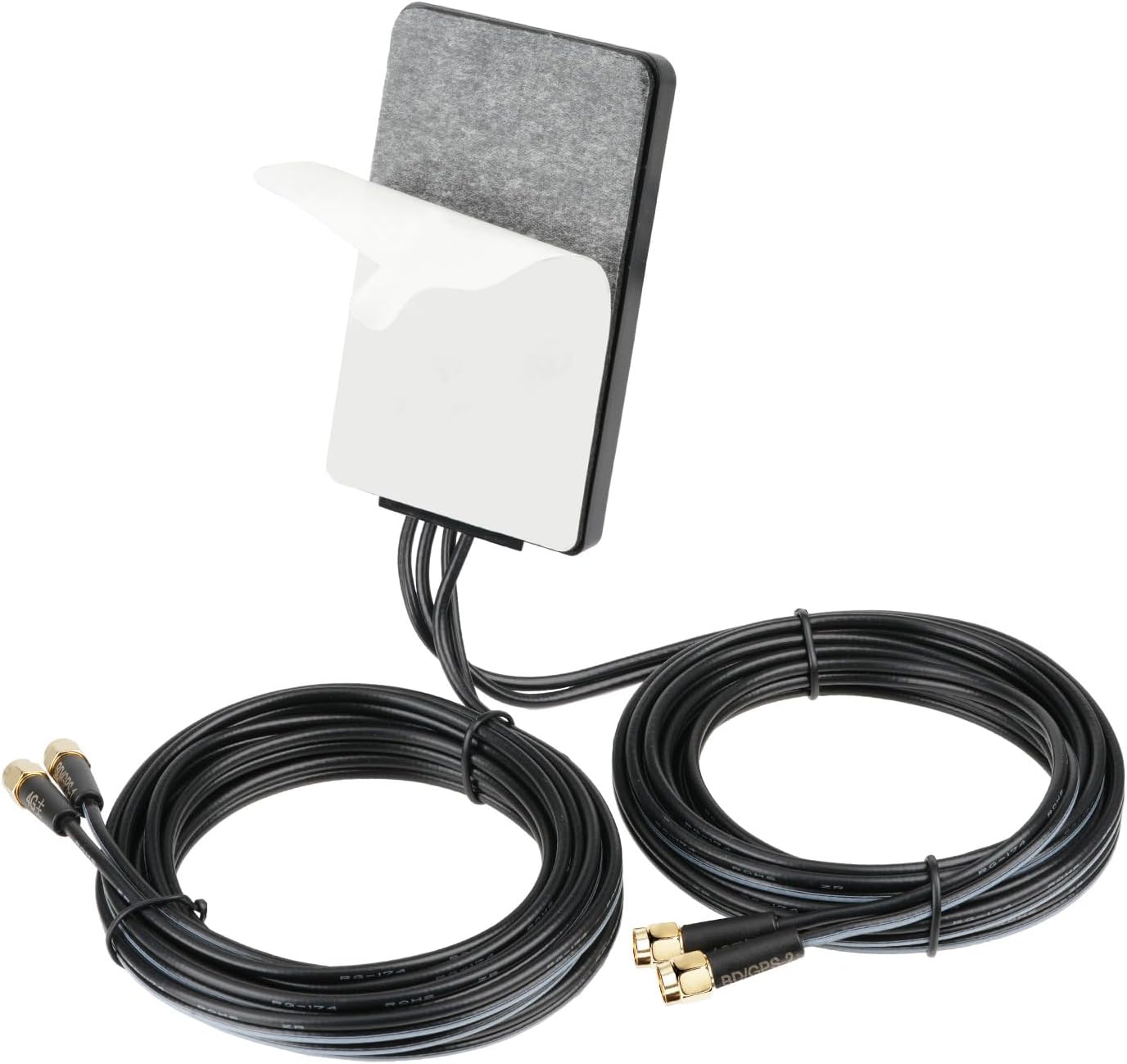 Bingfu Dual Band GPS/BeiDou & Dual 4G Cellular Active SMA Antenna Vehicle IoT Automotive Satellite Positioning Navigation Tracking Antenna