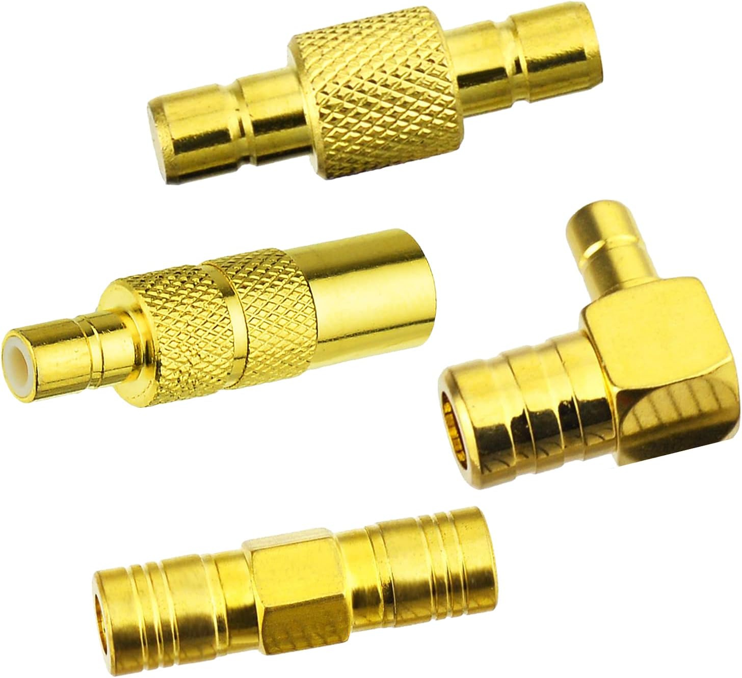 Bingfu DAB Kfz Antenne Adapter SMB Stecker auf SMB Buchse Connector 4 Kit kompatibel mit DAB Autoradio Pioneer Alpine Pure Clarion MEHRWEG