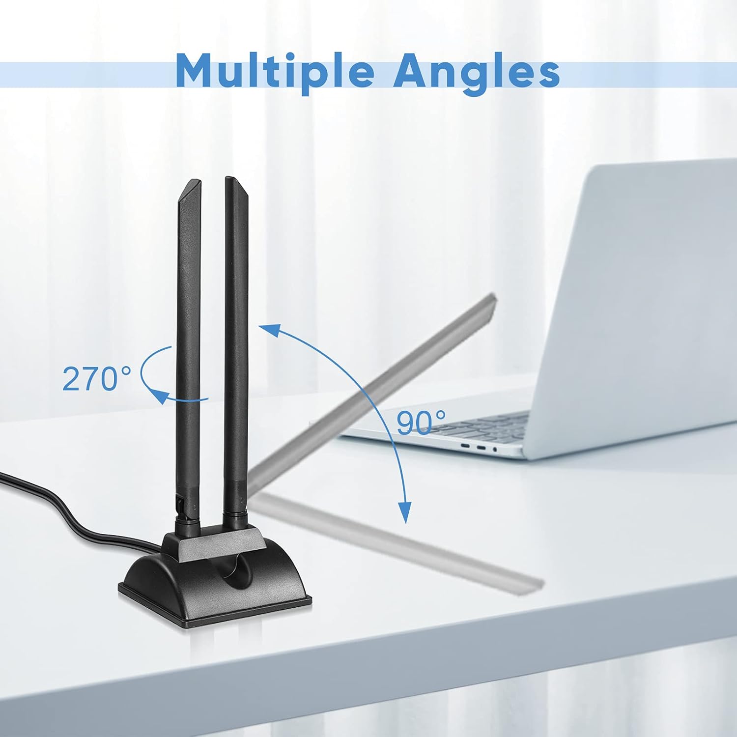 Bingfu 4G LTE Antenne SMA TS9 6dBi Magnetfuß MIMO Network Antenna Signal Amplifier für Telekom, Vodafone, O2, E-Plus LTE CPE Broadband Wireless Router Cellular Gateway Modem Huawei Router