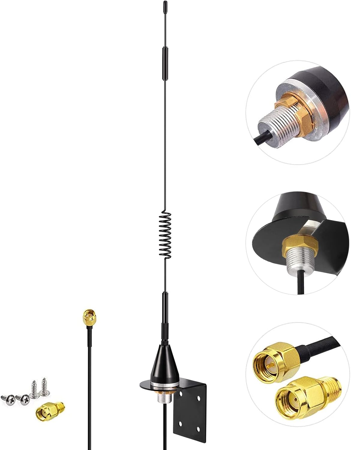 Lora Gateway Antenne 868MHz 2dBi RP-SMA Stecker Antenne Outdoor Feste Halterung Wandhalterung Antenne für RAK Helium Hotspot Modul Bobcat Nebra HNT Miner LoRaWAN SyncroBit Gateway