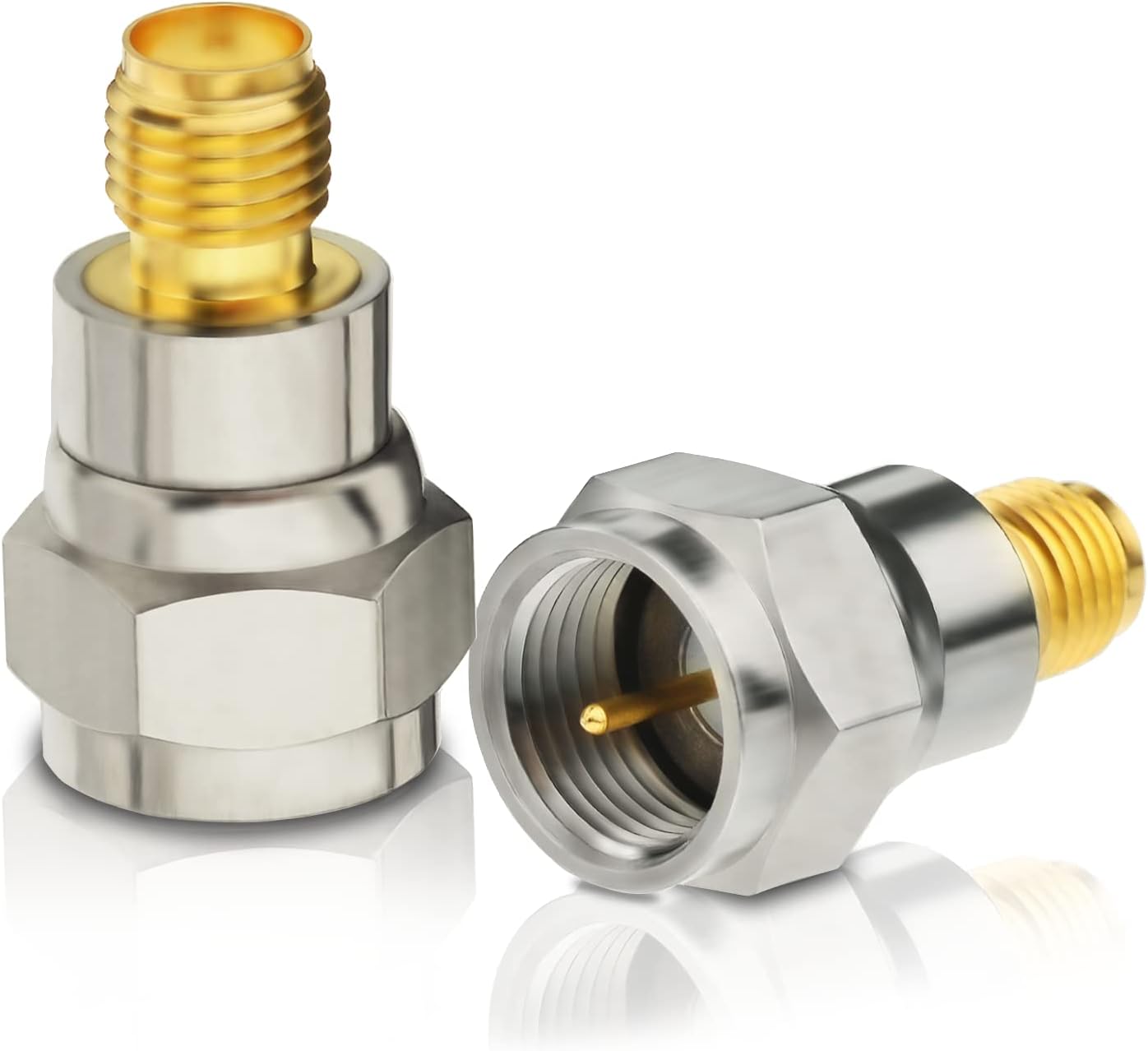 DAB Auto Antenne Adapter SMA Buchse auf F Stecker Antenne RF Konverter Set 2pcs kompatibel mit FM/AM/DAB + Radio Pioneer Pure