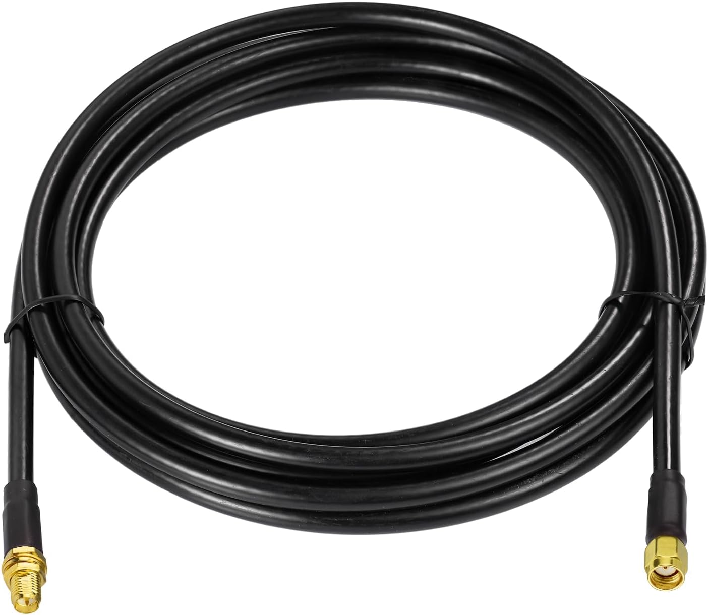 Bingfu WiFi Antenna Extension Coaxial Cable 10ft RP-SMA Male to RP-SMA Female Bulkhead Mount Double Shielded Low Loss ALSR240 Cable for WiFi Wireless Router Hotspot Security IP Camera