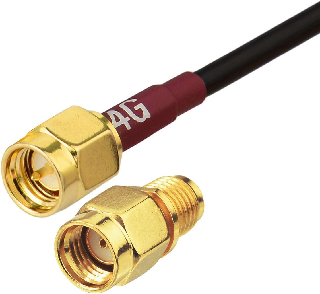 Bingfu 4G LTE 5dBi SMA Stecker Antenne Feste Außenhalterung Wandhalterung wasserdichte Antenne für 4G LTE Router Cellular Gateway Home Phone Modem Game Trail Kamera