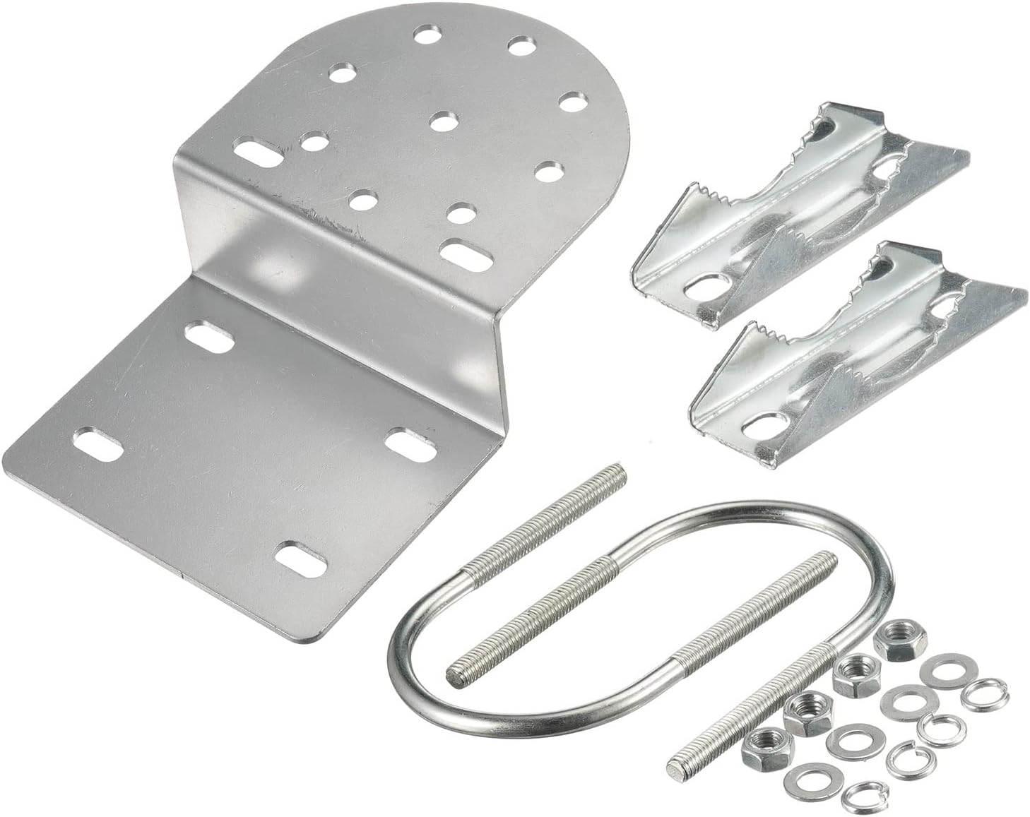 Bingfu Antennenmast-Montagehalterungen an der Wand, Mastklemme, rostfreies Hardware-Zubehör, Halterungshalter für den Außenbereich zu Hause, Antennenmasthalter, Antennenmast-Montage-Kits