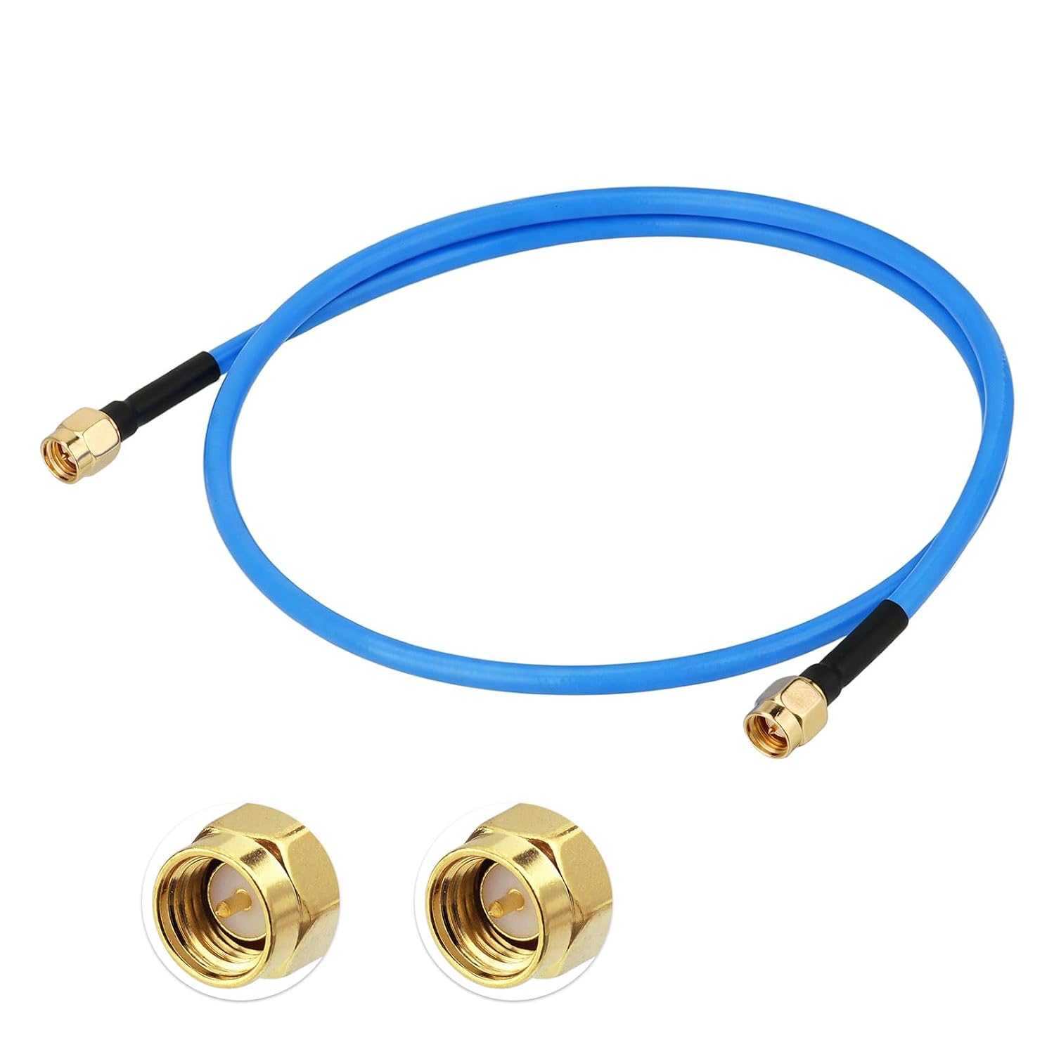 BINGFU SMA Kabel 60cm, SMA-Stecker auf Stecker RG402 Verlängerungskabel