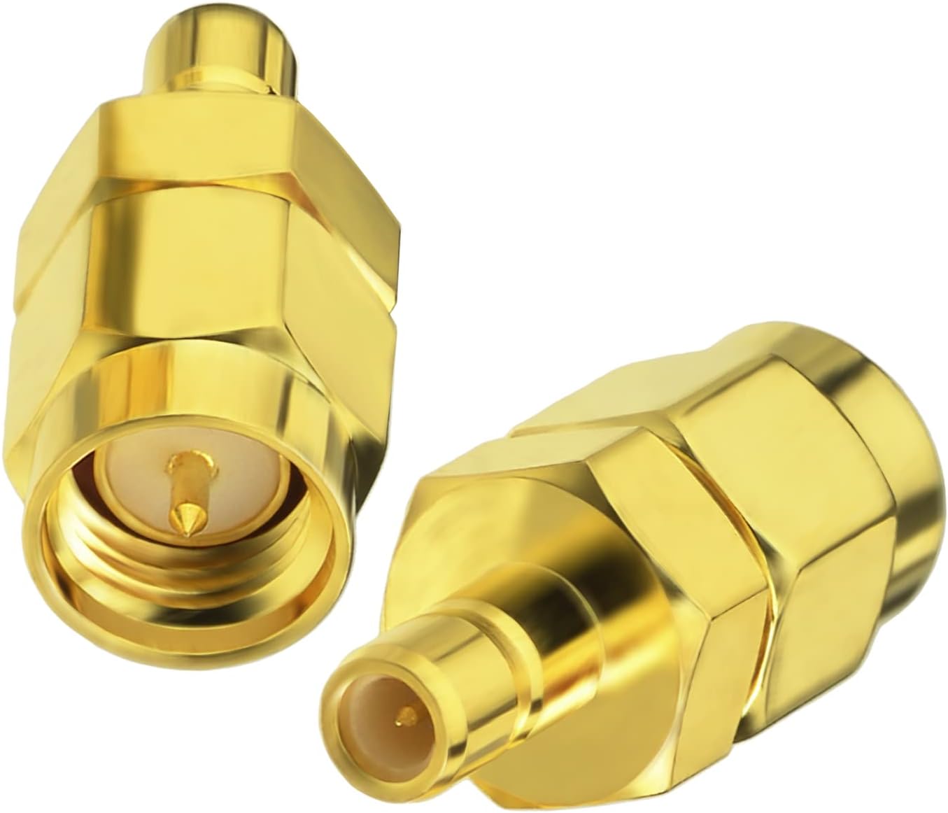 BINGFU DAB Antenne SMA Adapter SMA Stecker zu SMB Buchse 2 Stücke kompatibel mit Autoradio Clarion Pure Alpine Pionner