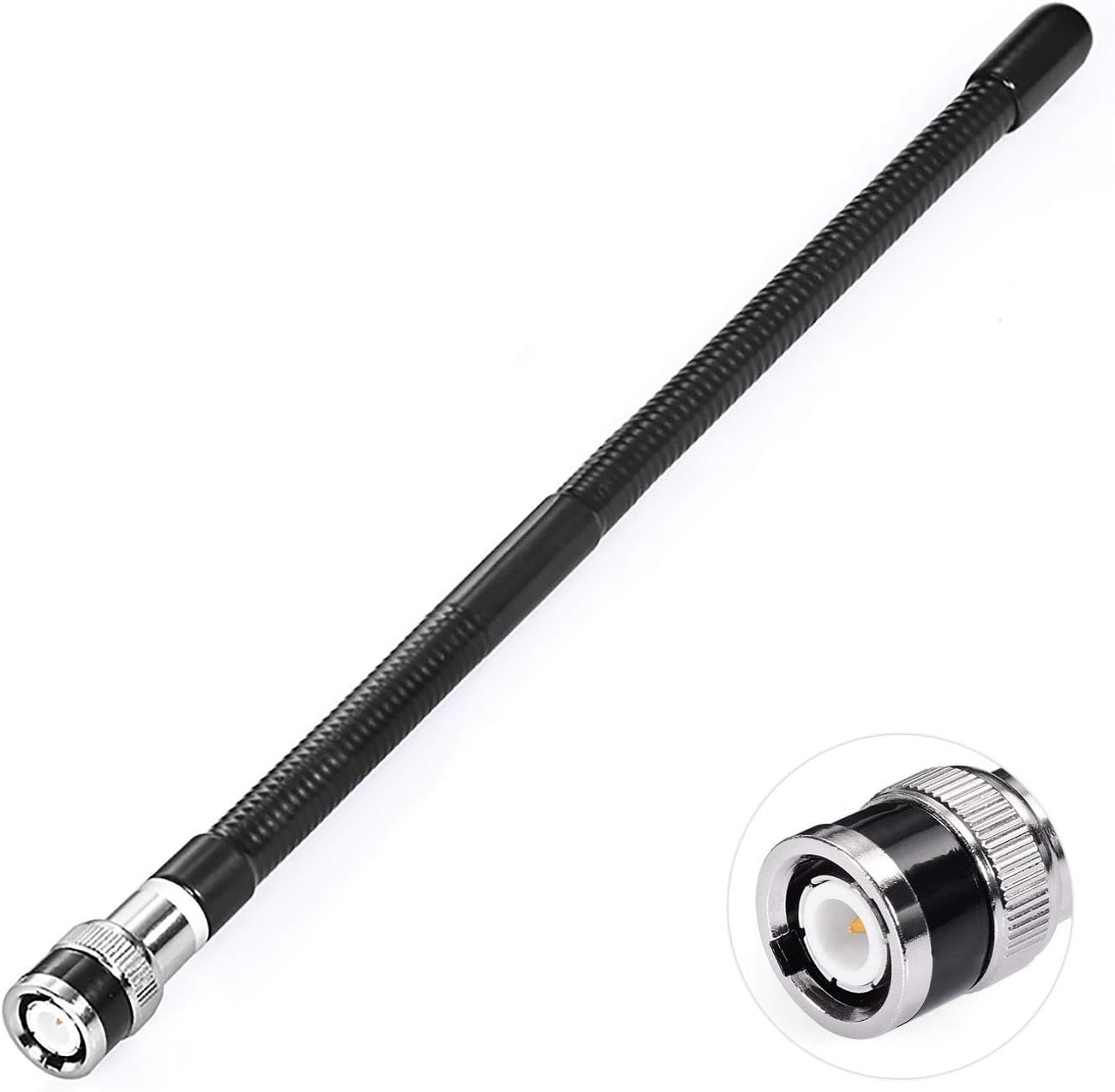 Bingfu CB Antenne 27-MHz CB-Radioantenne Soft Whip-Magnetfuß BNC PL259-Anschluss CB-Antenne Kompatibel mit Cobra Midland Uniden Maxon President Tragbarer CB-Radio-Mobilfunk-Scanner