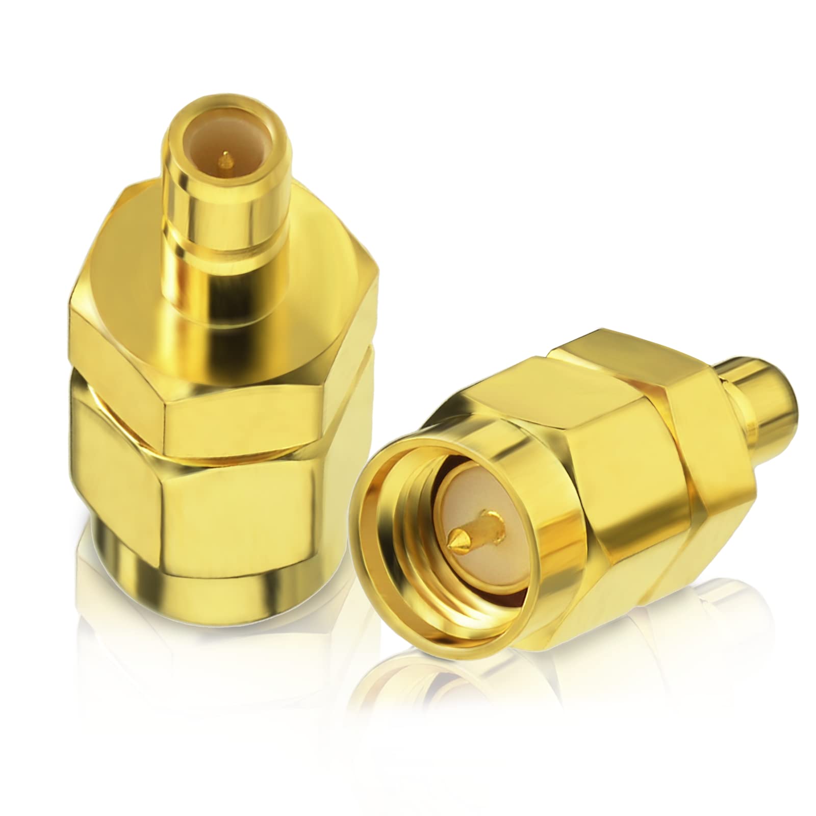 DAB Auto Antenne Adapter SMB Buchse auf SMA Männlich Stecker 2 stücke Kompatibel mit Kfz Radio Antenna Aerial Pigtail Kabel Satellite MEHRWEG