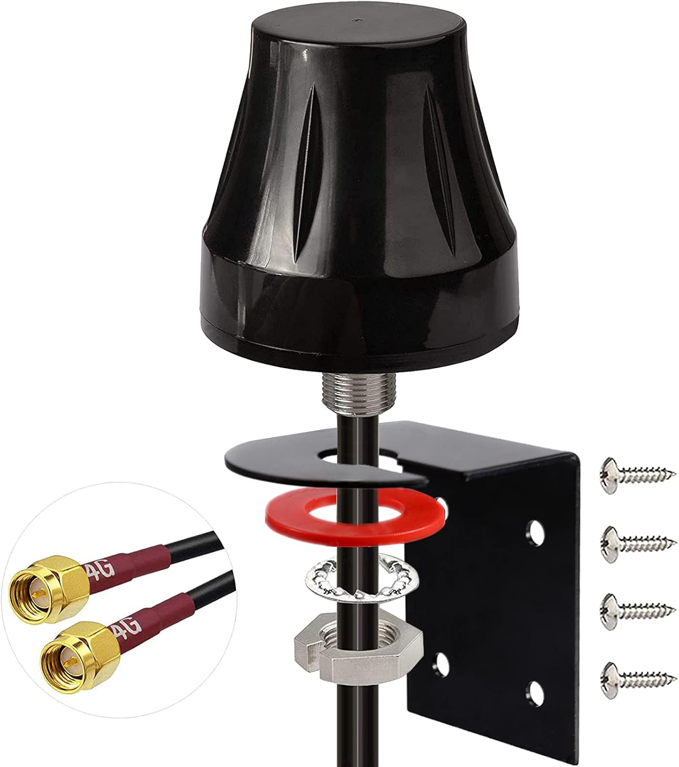 4G LTE Antenne SMA-Stecker MIMO Antenne Außenwandmontage wasserdichte Antenne für Verizon AT&T T-Mobile Sprint 4G LTE Router Gateway Modem Mobilfunk Router Gateway Trail Kamera