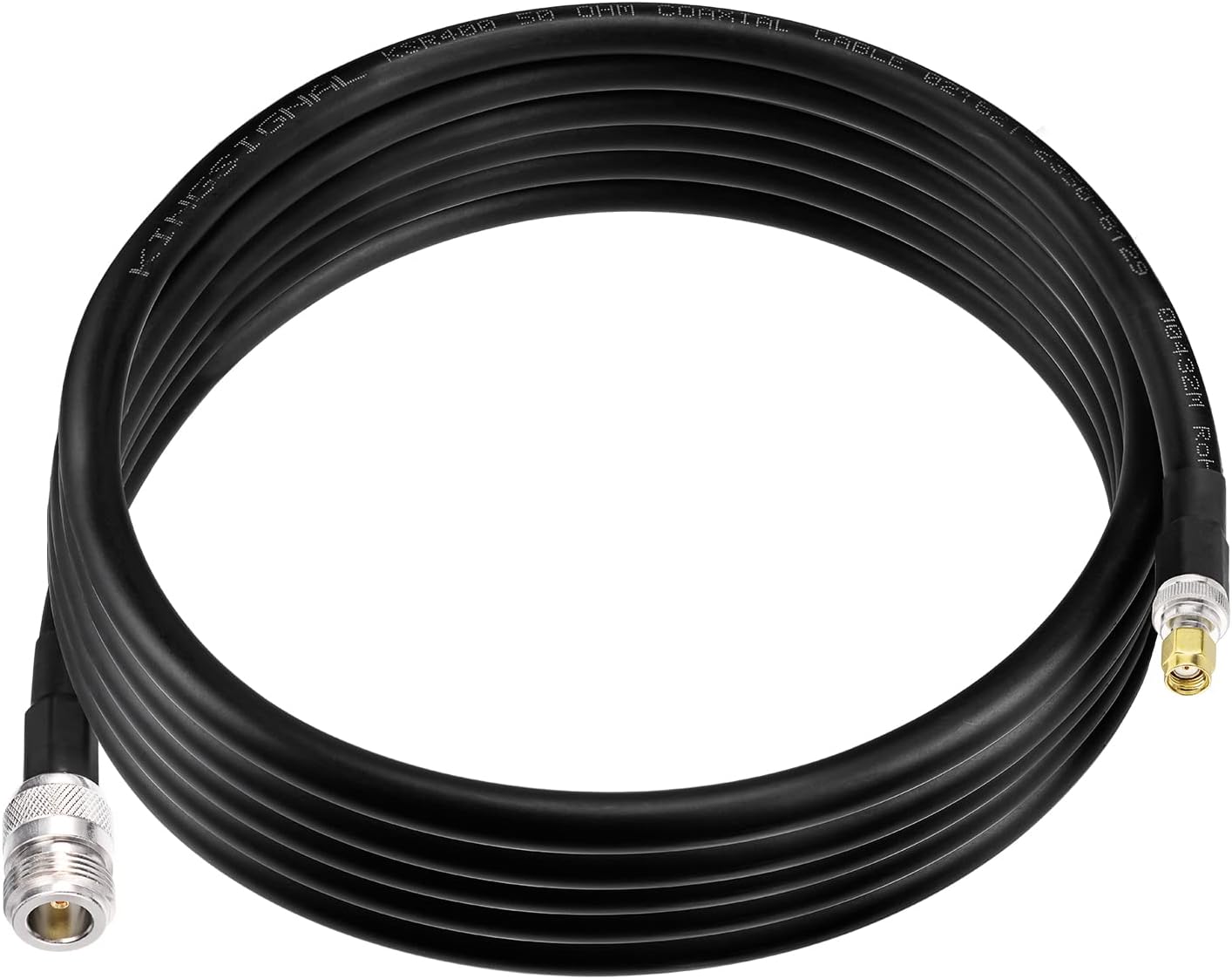 Bingfu Lora Antenna 10ft ALSR400 Ultra Low Loss RF Extention Cable - N Female to RP-SMA Male - with SMA Male Adapter Compatible with Helium HNT BOBCAT Miner SyncroBit Gateway Sensecap Hotspot Antennas