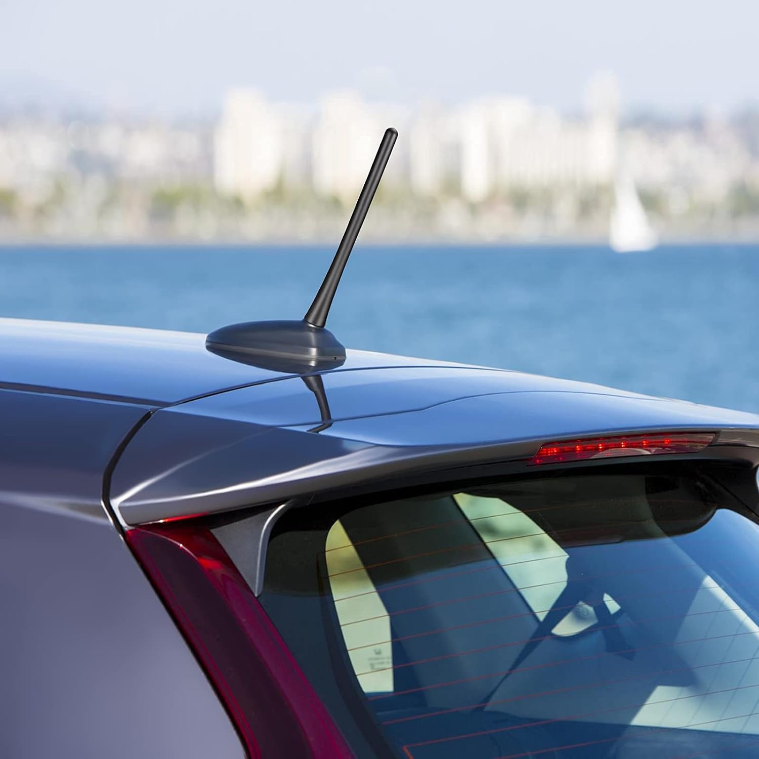 Bingfu Universal Car Roof Mount Antenna Mast 6.3 inch Vehicle Car Radio Antenna Replacement Vehicle FM AM Stereo Roof Mount Antennas