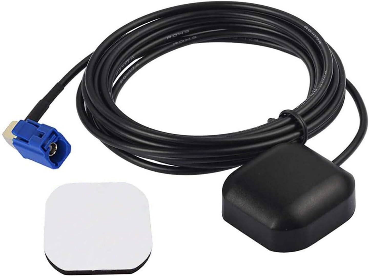 Bingfu Vehicle GPS Navigation Antenna Active GPS Antenna with Fakra C Right Angle Connector Compatible with Car Truck GPS Navigation Receiver System Factory DVD Stereo Head Unit