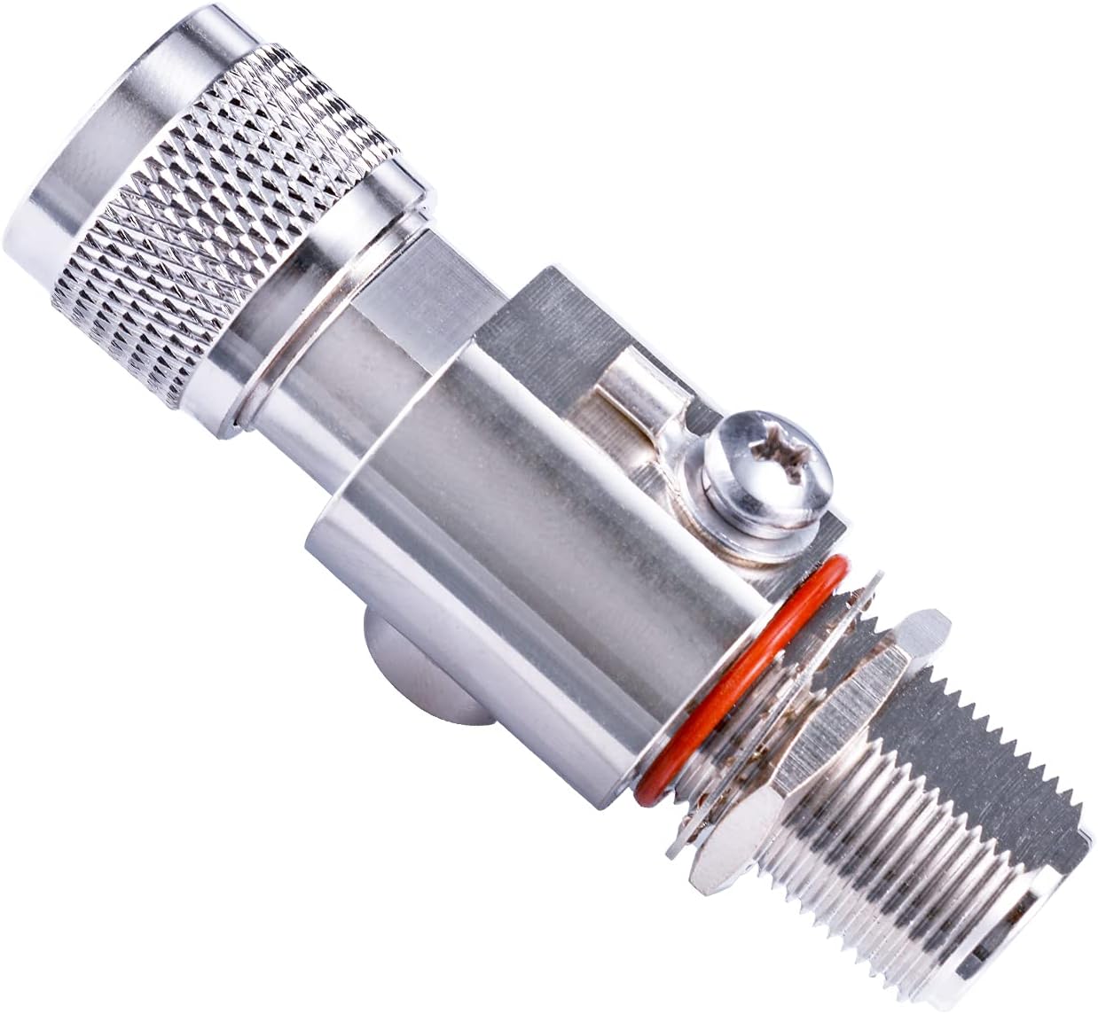 Bingfu N Type Lightning Arrestor 0-6GHz N Male to N Female Low Loss Coaxial Surge Protector