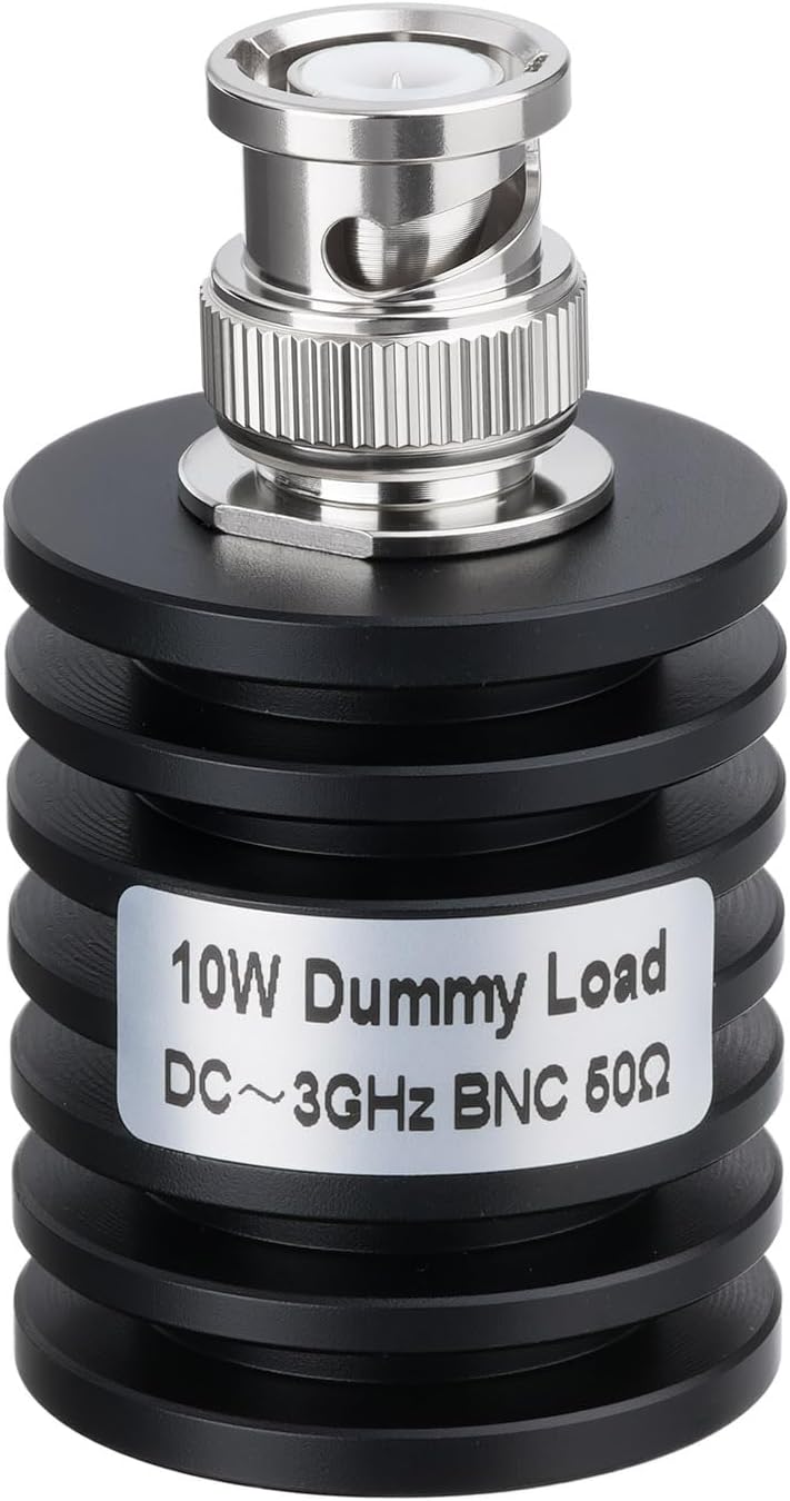 Bingfu 10W RF Termination Load 50 Ohm, BNC Male Dummy Load DC-3GHz, ≤1.2 VSWR for RF Testing & Signal Termination, Coaxial Power Absorber