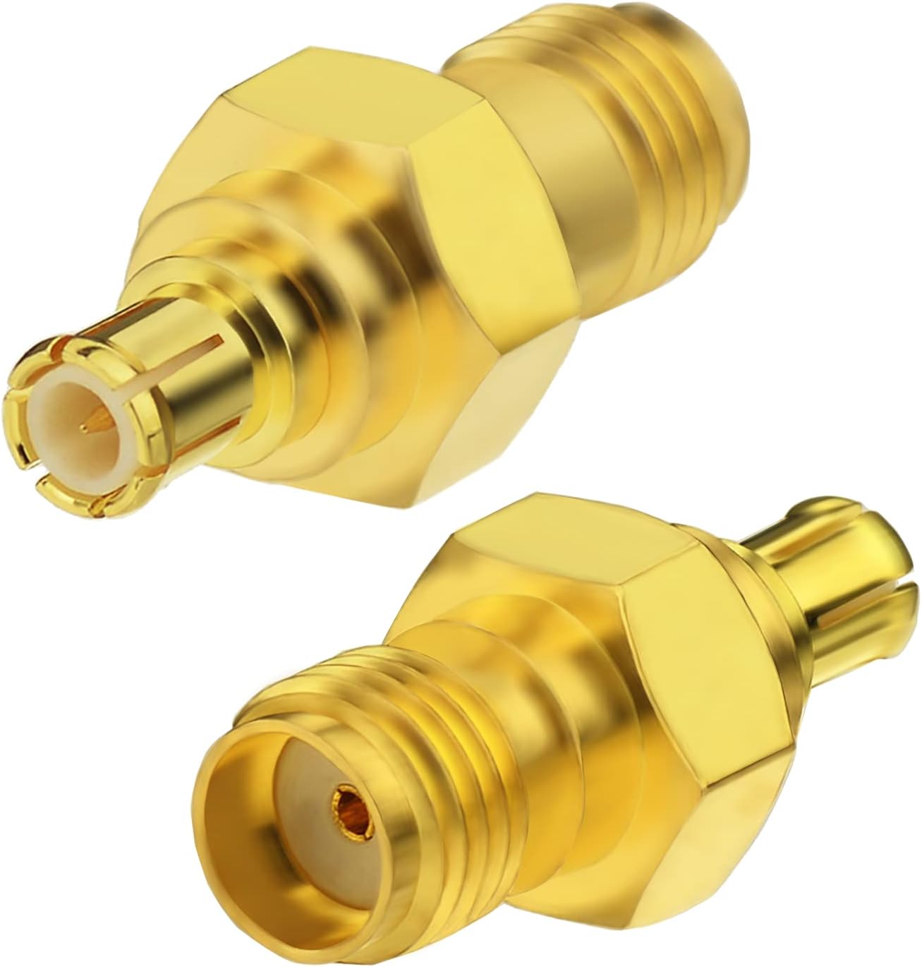 BINGFU DAB Antennenadapter MCX Stecker auf SMA Buchse Antennenstecker 2 Stück kompatibel mit DAB + Radio Alpenpionier Clarion Pure Revo MEHRWEG