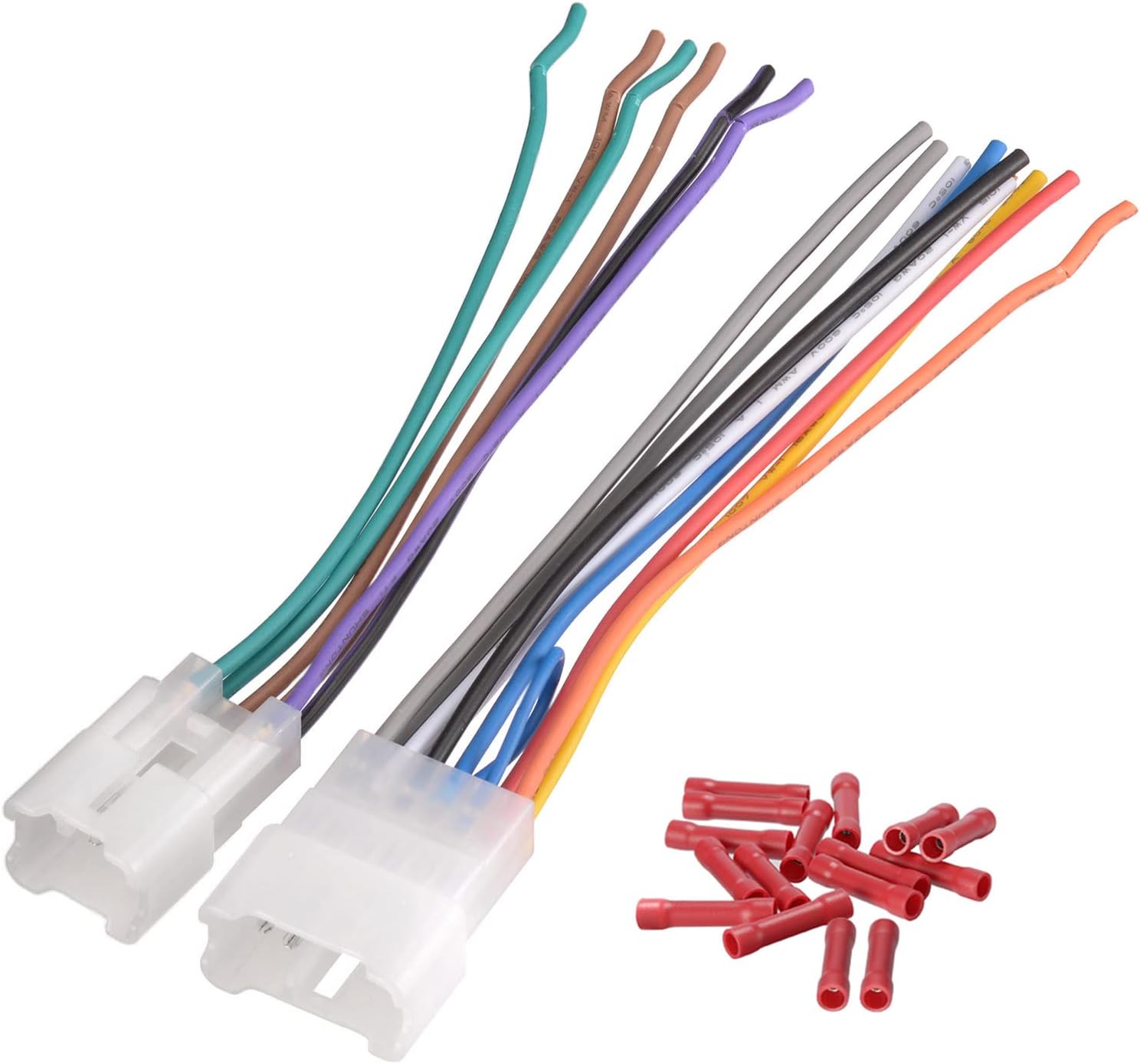 Bingfu Wire Harness for Select Vehicle Car Stareo Replacement Wiring Harnesses