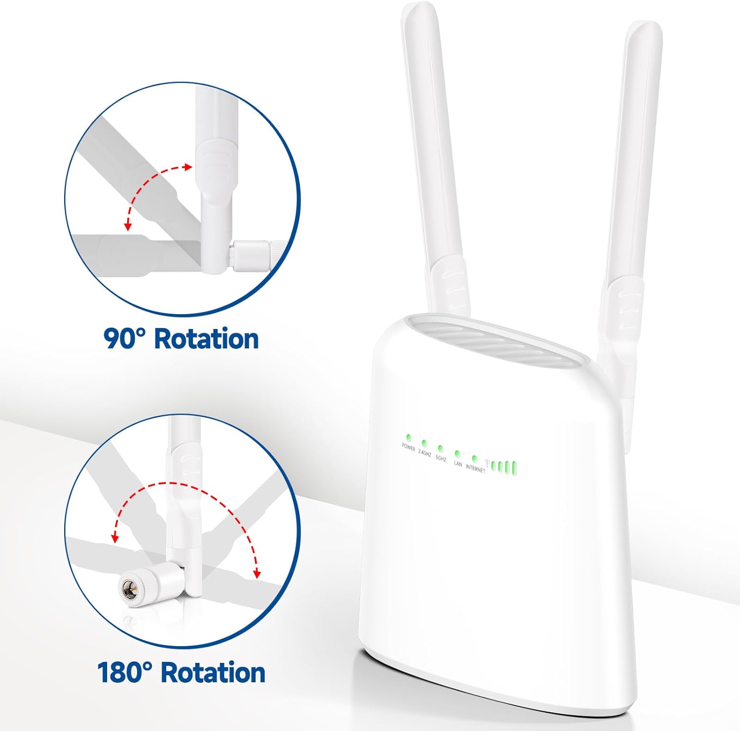4G LTE Antenne SMA 6dBi Omnidirektionale Antenne 2 Stück Kompatibel mit 4G LTE Wireless CPE Router Hotspot Mobilfunk Gateway Industrieller IoT Router Wildkamera