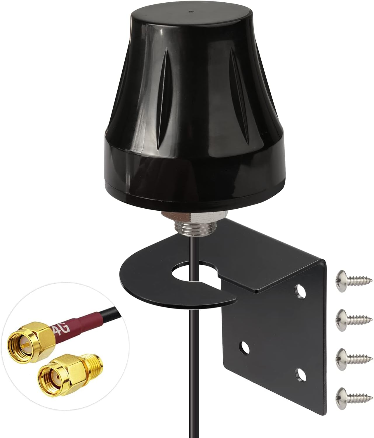 Bingfu 4G LTE 5dBi SMA Stecker Antenne Feste Außenhalterung Wandhalterung wasserdichte Antenne für 4G LTE Router Cellular Gateway Home Phone Modem Game Trail Kamera