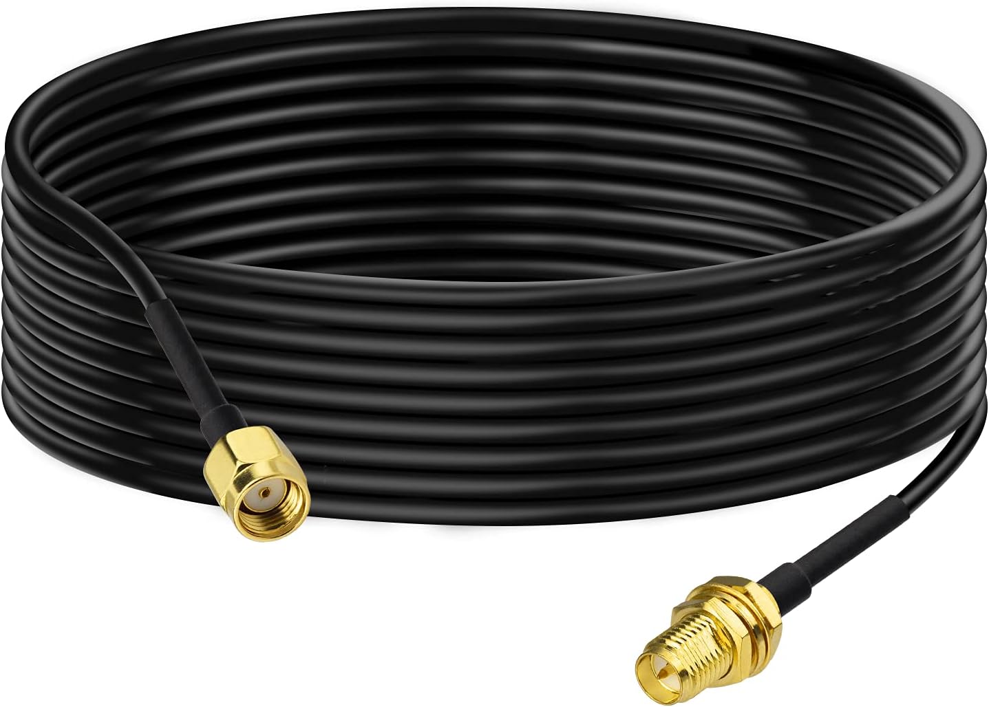 RP-SMA-Stecker auf RP-SMA-Buchse Kabel 3m RG174 WiFi-Antennenverlängerungs Koaxialkabel für Drahtlose Mini PCI Express PCIE Netzwerkkarten WiFi Adapter WiFi Router Gateway