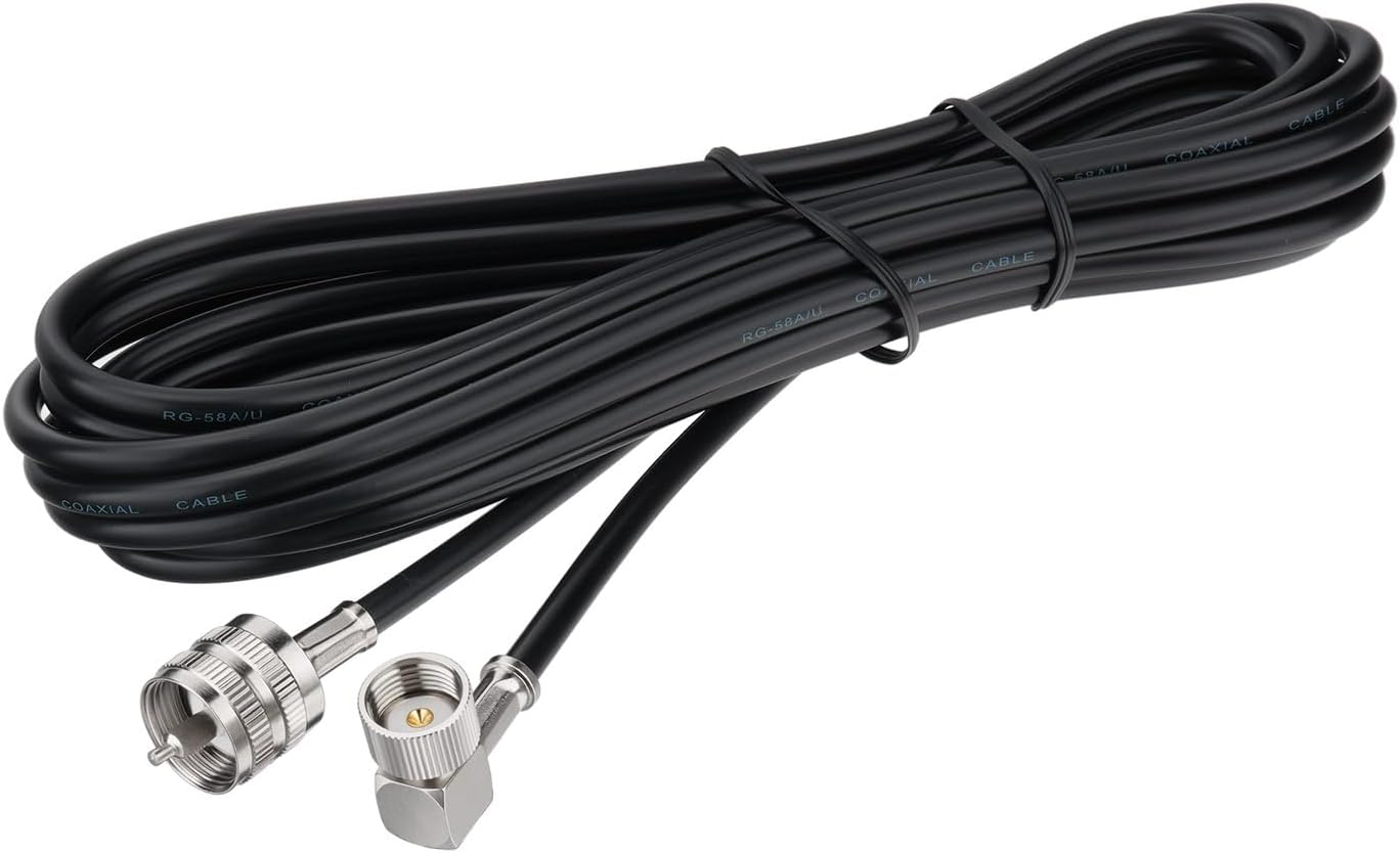 Bingfu CB 27MHz Truck Fiberglass Antenna Anti-Vibration with 13.1ft PL259 Cable Compatible with Galaxy Uniden Bearcat Cobra Radioddity Texas Ranger RoadKing Mobile CB Radio