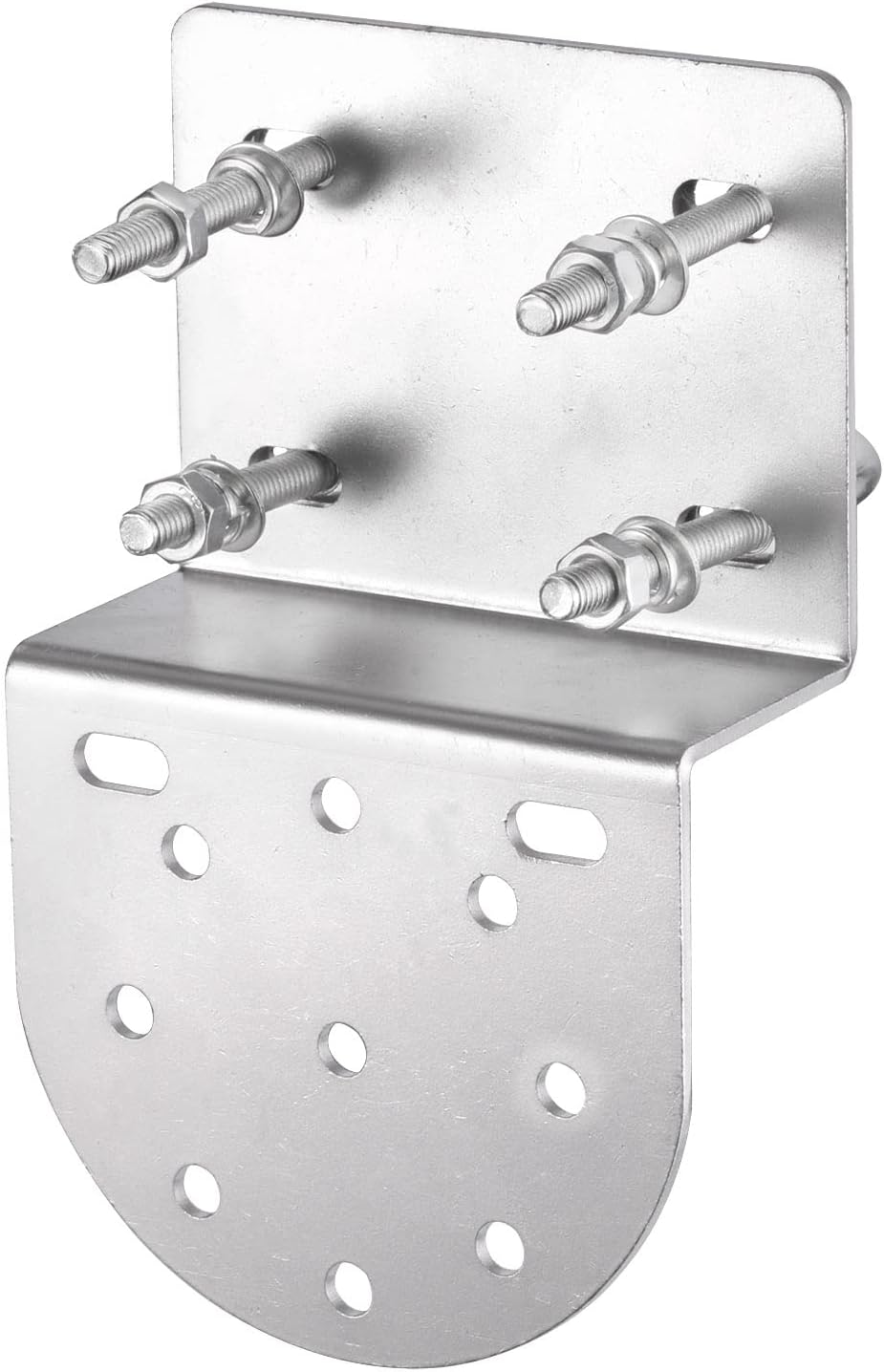 Bingfu Upgraded Outdoor Antenna Fixed Bracket Anti-Corrosion Pole Mount U-Bolt V Jaw Clamp Kit for TV CB Ham Radio Yagi WiFi Panel External 4G 5G Tube Fiberglass Antennas Pipe