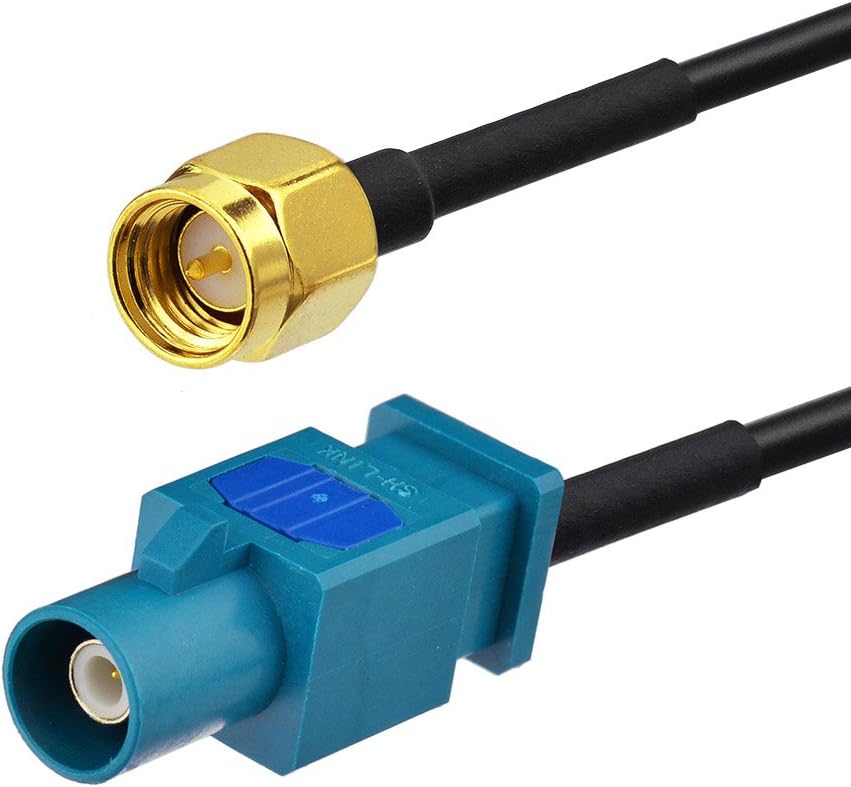Fakra Z Stecker auf SMA Stecker Auto Antenne Verlängerungskabel 30cm für Autoradio Android Head Unit GPS Navigation FM Radio Sirius XM Satellitenradio 4G LTE TEL Telematik Bluetooth Modul