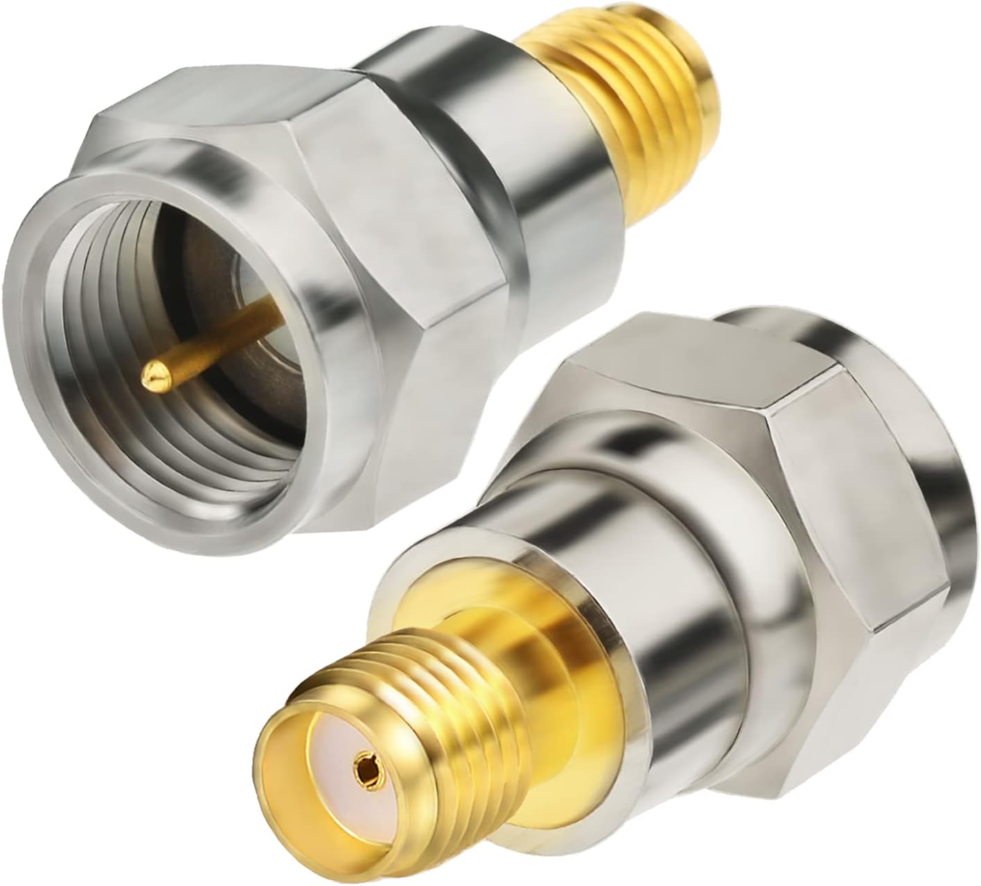 DAB Auto Antenne Adapter SMA Buchse auf F Stecker Antenne RF Konverter Set 2pcs kompatibel mit FM/AM/DAB + Radio Pioneer Pure