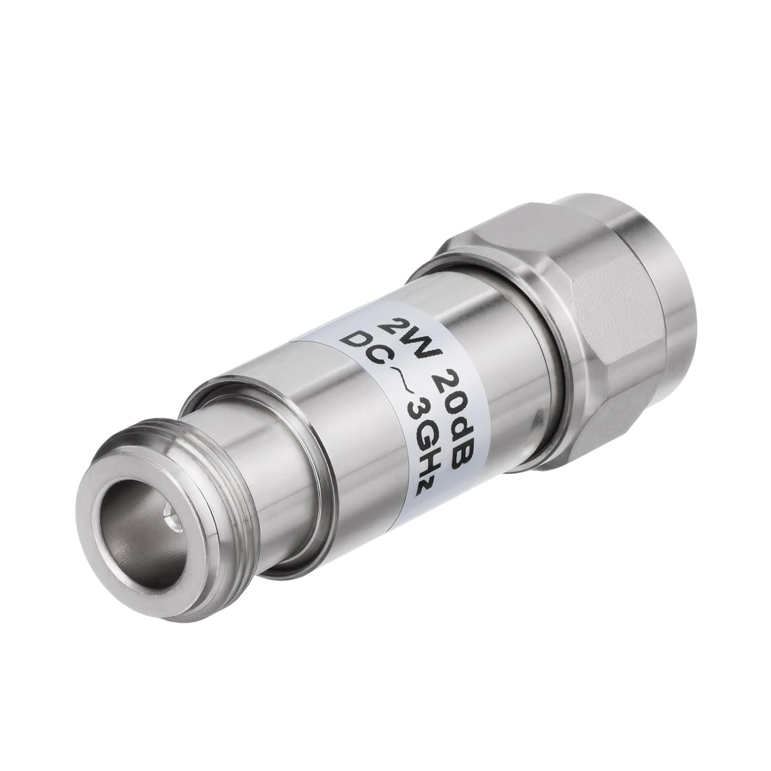 Bingfu RF Coaxial Attenuator N Type Male to Female Fixed 1-20dB ±0.5dB Precision 50 Ohm DC-3GHz 2W - for Signal Conditioning & Testing