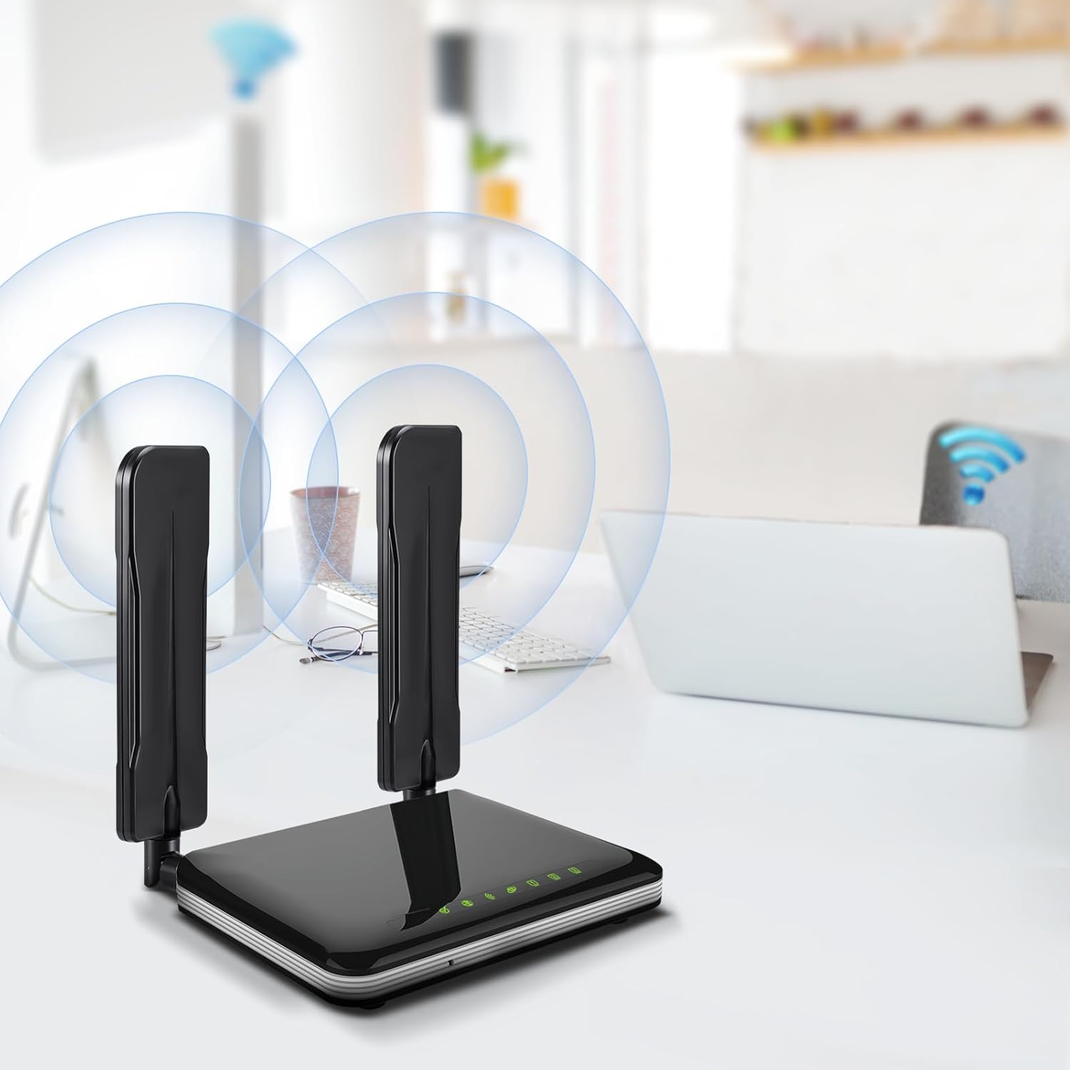 4G LTE Antenne 8dBi SMA Stecker Antenne Kompatibel mit 4G LTE Wireless CPE Router Hotspot Mobilfunk Gateway Industrieller IoT Router Wildkamera Wildkamera Outdoor Überwachungskamera