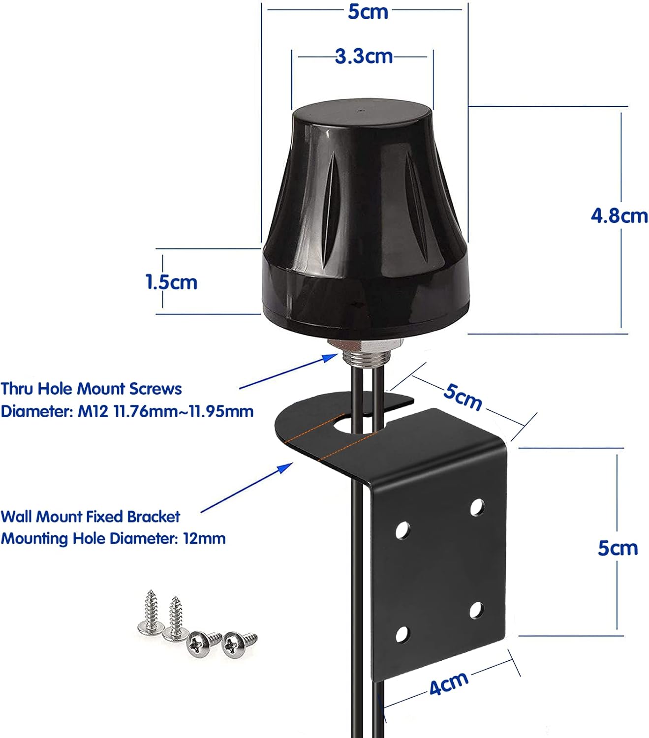 4G LTE Antenne SMA-Stecker MIMO Antenne Außenwandmontage wasserdichte Antenne für Verizon AT&T T-Mobile Sprint 4G LTE Router Gateway Modem Mobilfunk Router Gateway Trail Kamera