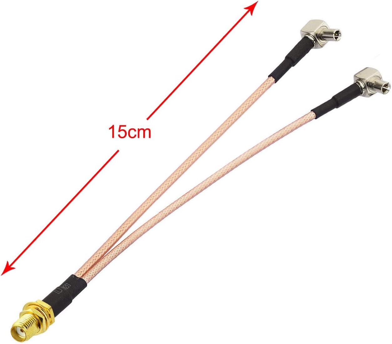 BINGFU SMA Buchse auf Dual TS9 Stecker Adapter Kabel 15cm 4G LTE WiFi Antennen Verlängerungs Kabel Kompatibel mit Jetpack AT&T MiFi Mobiler WiFi Hotspot Router USB Modem AirCard AC791L 6620L