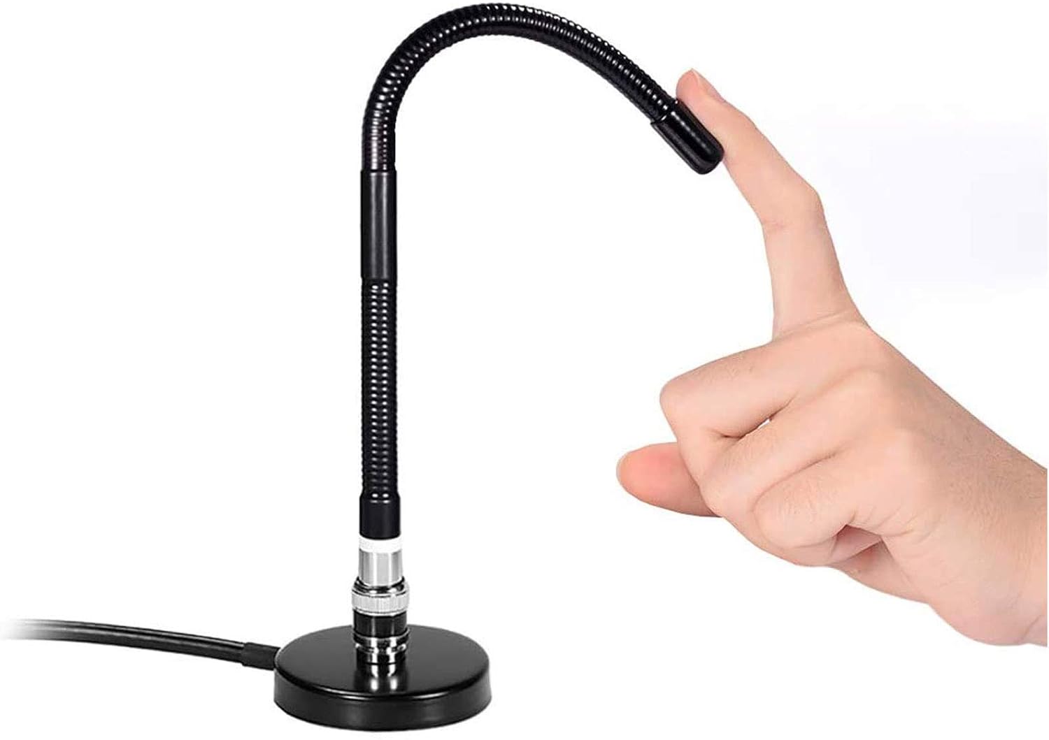 CB Antenne 27-MHz CB-Radioantenne BNC PL259 Soft Whip Magnetfuß Antenne Kompatibel mit Cobra Midland Uniden Maxon President Tragbarer tragbarer CB-Radio-Mobilfunk-Scanner