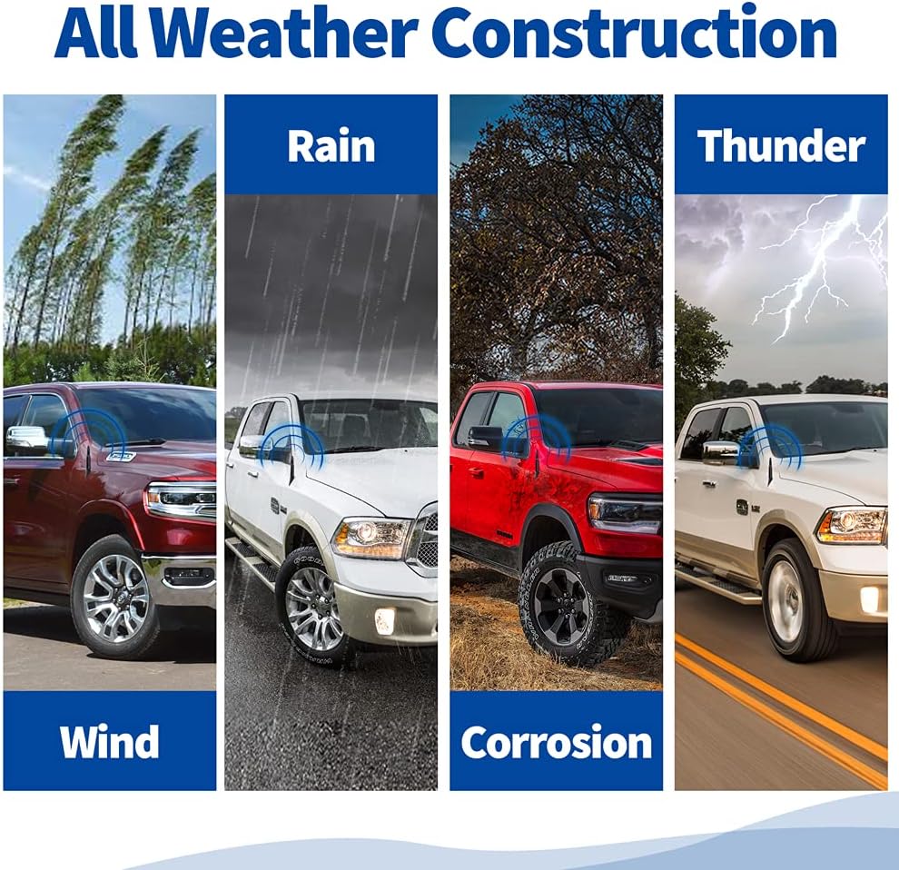 Bingfu Autoantenne Mast Bullet Shape Auto Antenne Ersatz Kompatibel mit Schwere Klassische Pickup-Trucks