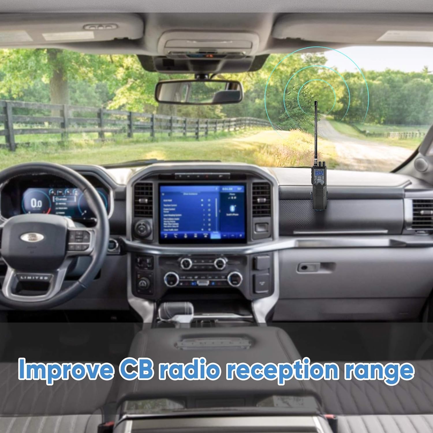 Bingfu Magnetic Base CB Antenna 27MHz with BNC & PL259 Male Connector for Cobra Midland Uniden Maxon President Handheld Portable CB Radio, Mobile Police Scanner - Compact Antenna Design