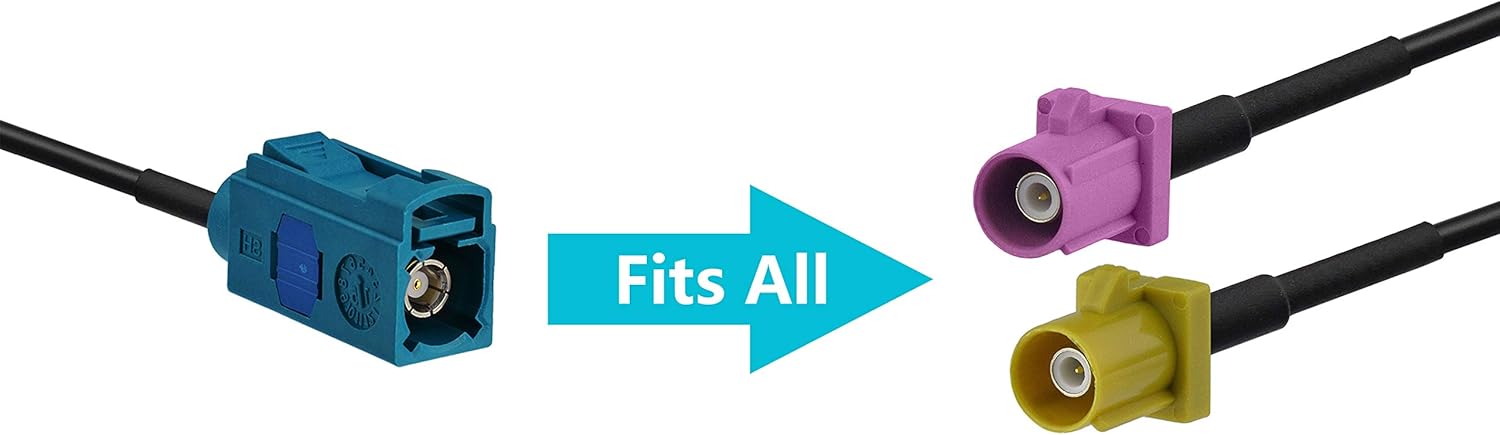 Auto DAB Radio Antenne Adapterkabel, 15cm Fakra Z Buchse auf SMB Buchse Koaxial Pigtail Kabel Kompatibel mit Auto LKW SUV Sirius DAB Radio Stereo Receiver Tuner GPS Antenna Navigation System