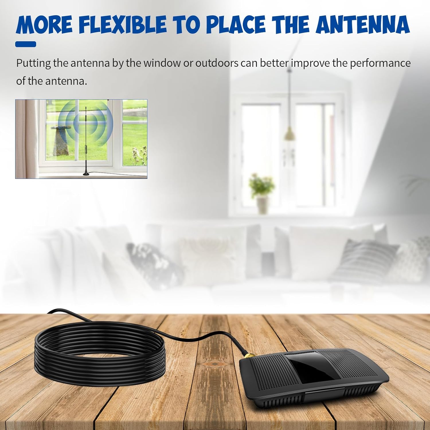 WLAN-Antennen Verlängerungskabel RP-SMA-Stecker auf RP-SMA-Buchse RG174-Koaxialkabel für WLAN-Router, Sicherheitskamera, kabelloser Mini-PCI-Express-PCIE-Netzwerkkartenadapter, 10m