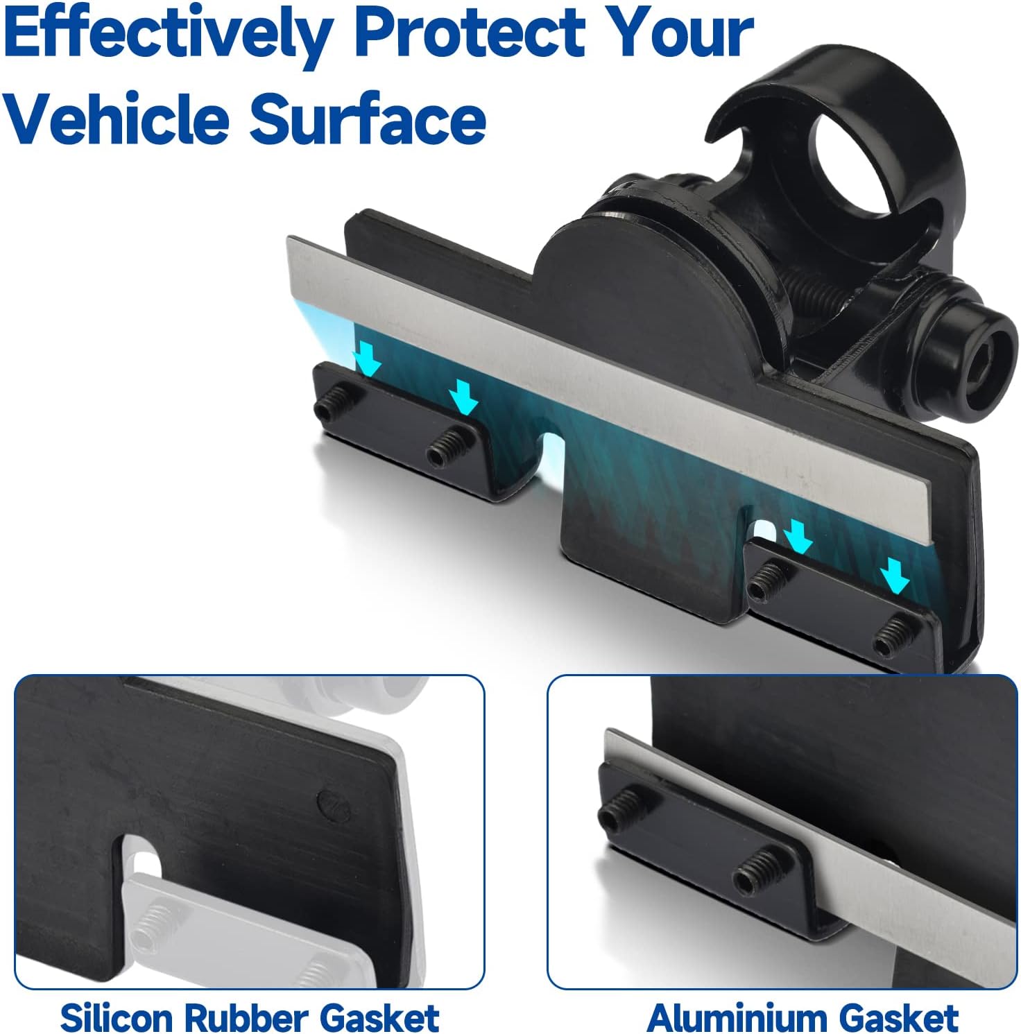 Bingfu Vehicle Mobile Ham Radio Antenna VHF UHF 136-174MHz 400-470MHz Car Truck Amateur Two Way Radio Antenna with Lip Mount Fixed Bracket PL259 Male 5m 16.5 feet RG58 Cable