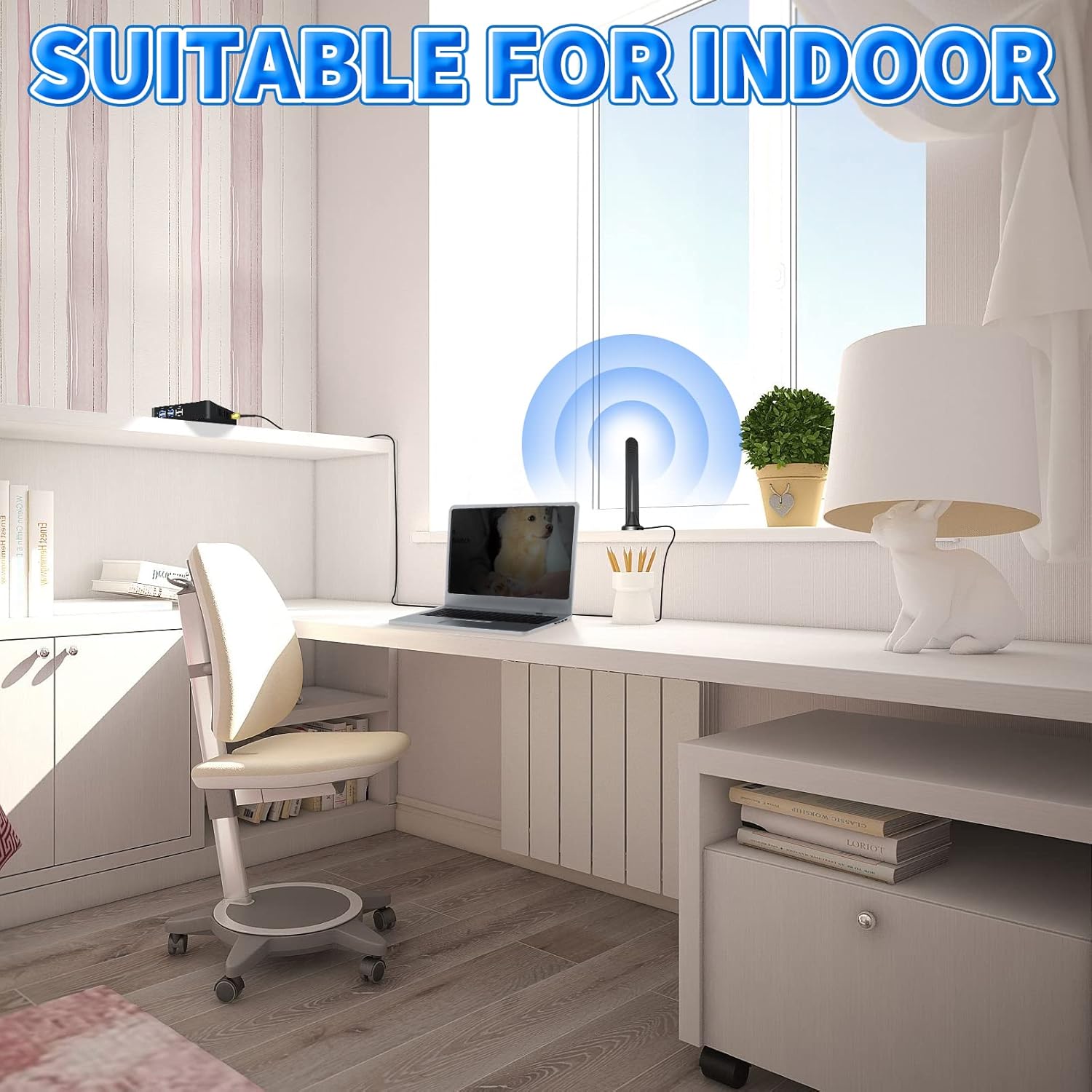 Bingfu 4G LTE Antenne 2 Stück 5dBi SMA TS9 Externe omnidirektionale Netzwerkantenne mit Magnetfuß für 4G LTE GSM GPRS Router MiFi Hotspot Router USB Modem