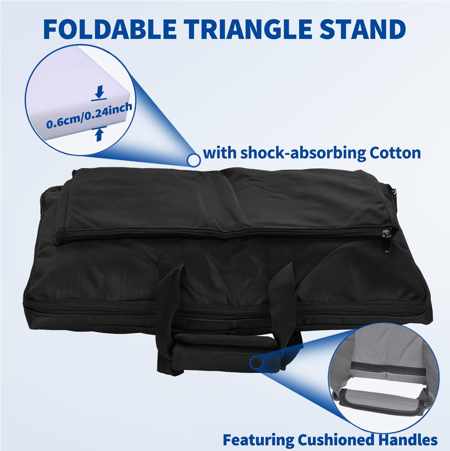 Bingfu Travel Bag for Starlink Gen3 V3 Rectangular Satellite Internet Kit - Double Pocket Design for Antenna, Ethernet Cable, Router, Power Supply - Ideal for RV Camping and Outdoor Use, Black