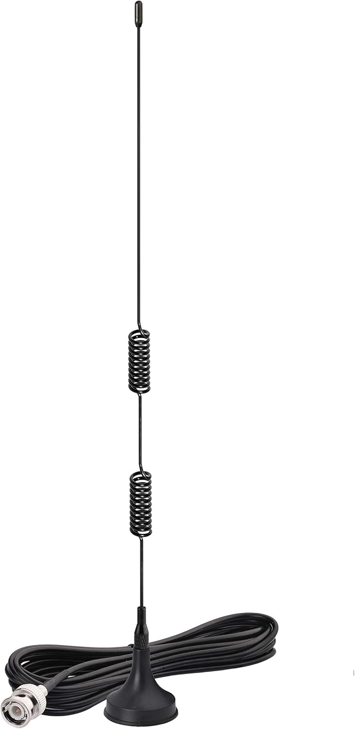VHF UHF Polizei Scanner Antenne Amateurfunk Heim Mobilfunk Scanner Antenne Magnetfuß BNC Stecker Antenne Kompatibel mit Uniden Bearcat Whistler Radio Shack Auto LKW Polizei Scanner
